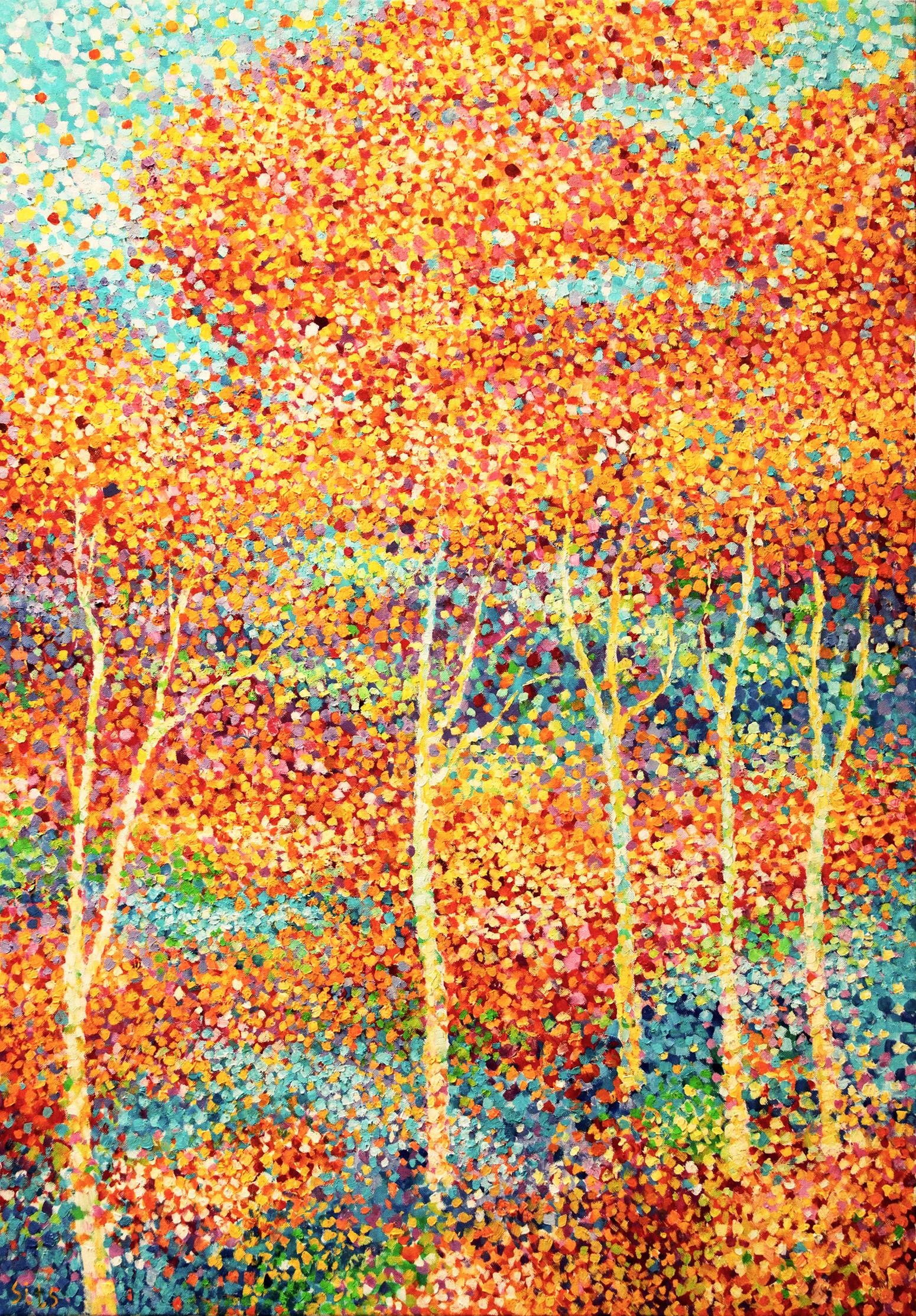 Parco cittadino XXIII - Painting Impressionismo di Andrei Sitsko
