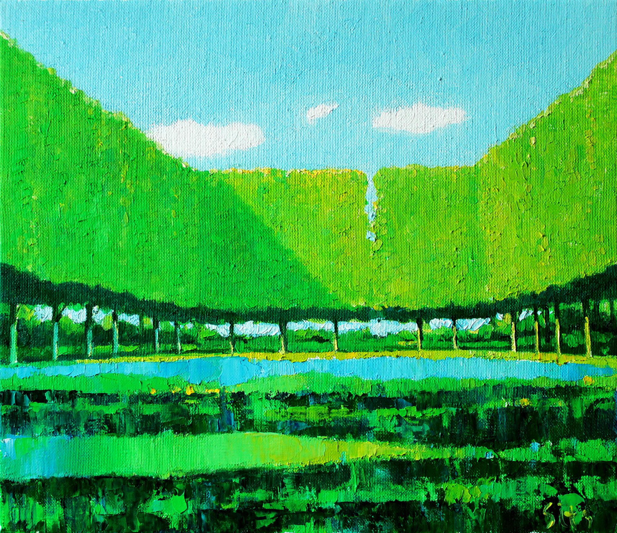 Parque urbano XXIII - Painting Expresionismo abstracto de Andrei Sitsko