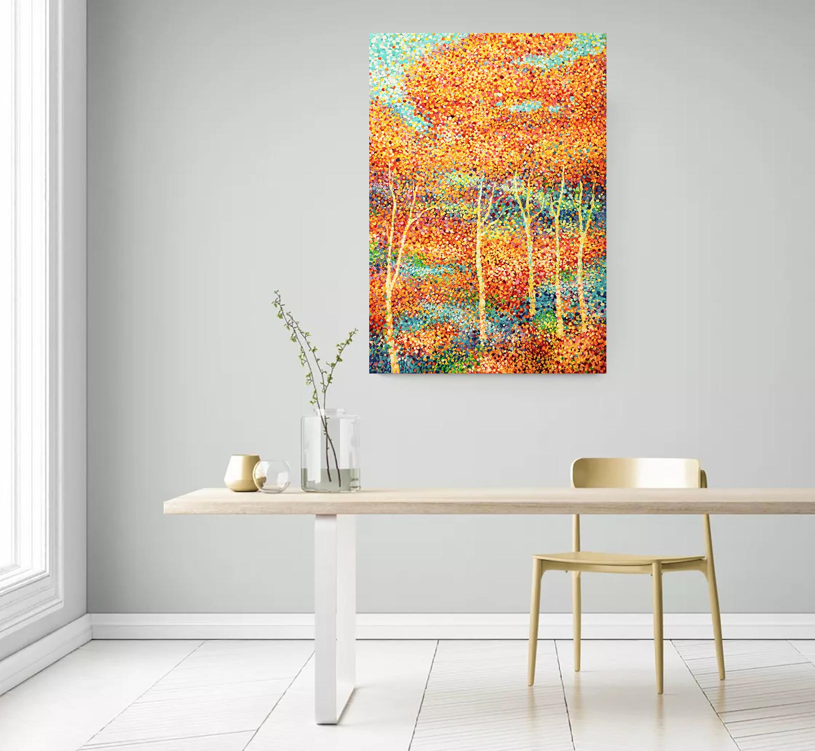 Parco cittadino XXIII - Abstract Painting Arancia di Andrei Sitsko