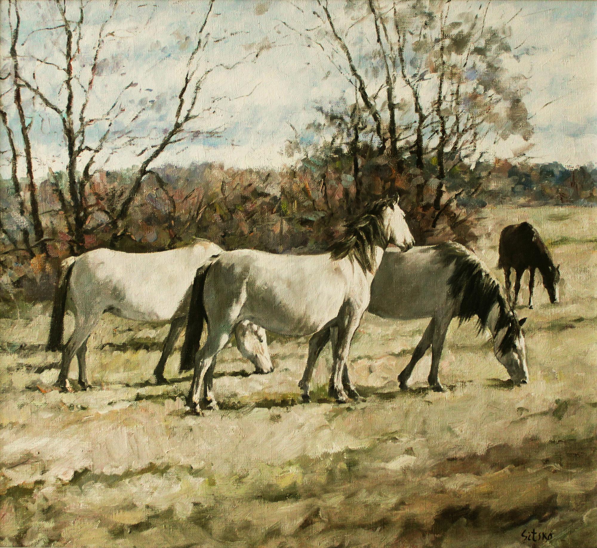 Country life II - Painting by Andrei Sitsko