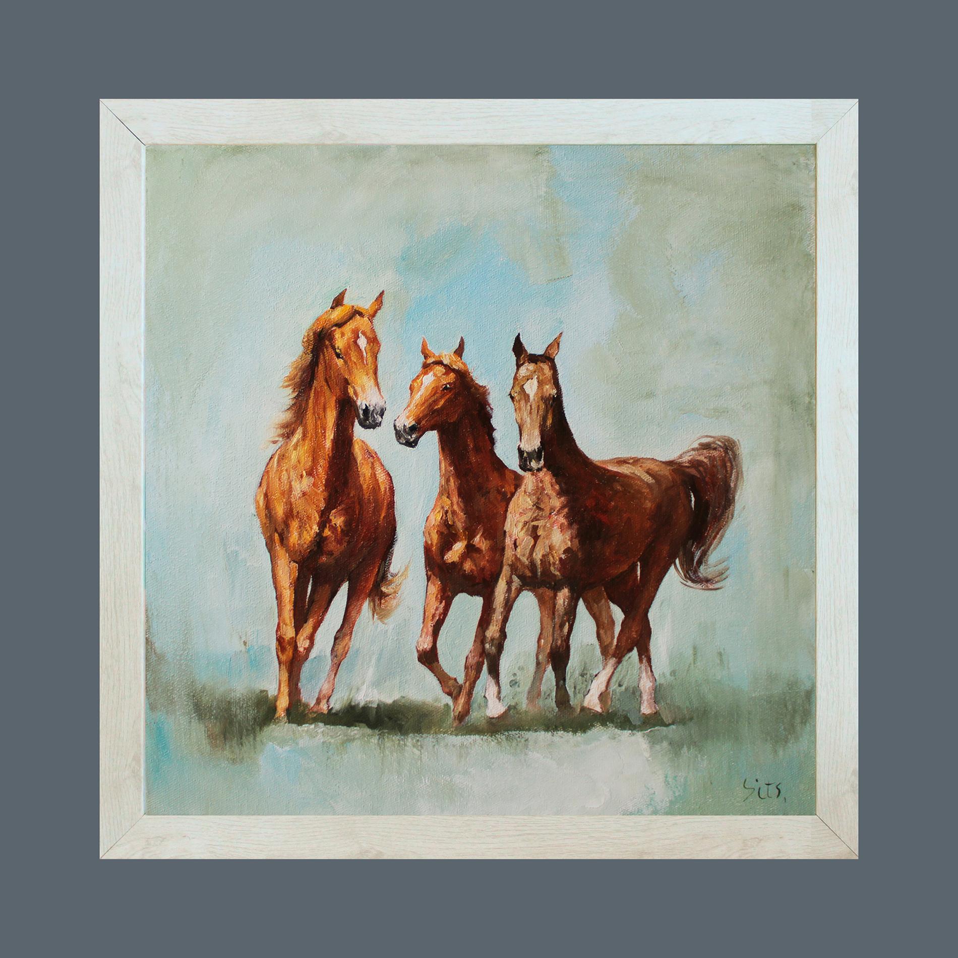 Horses - Painting by Andrei Sitsko