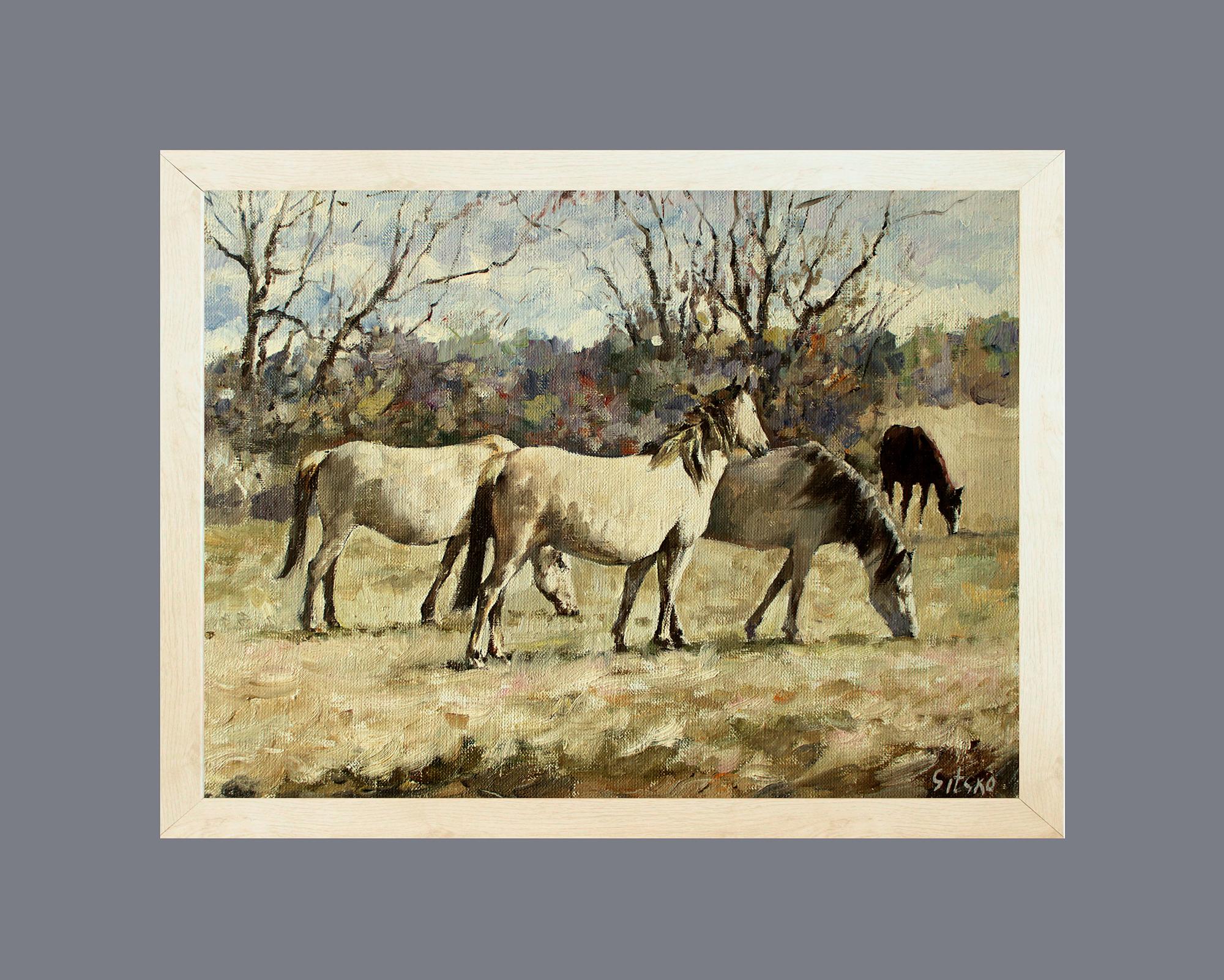 Horses - Painting by Andrei Sitsko