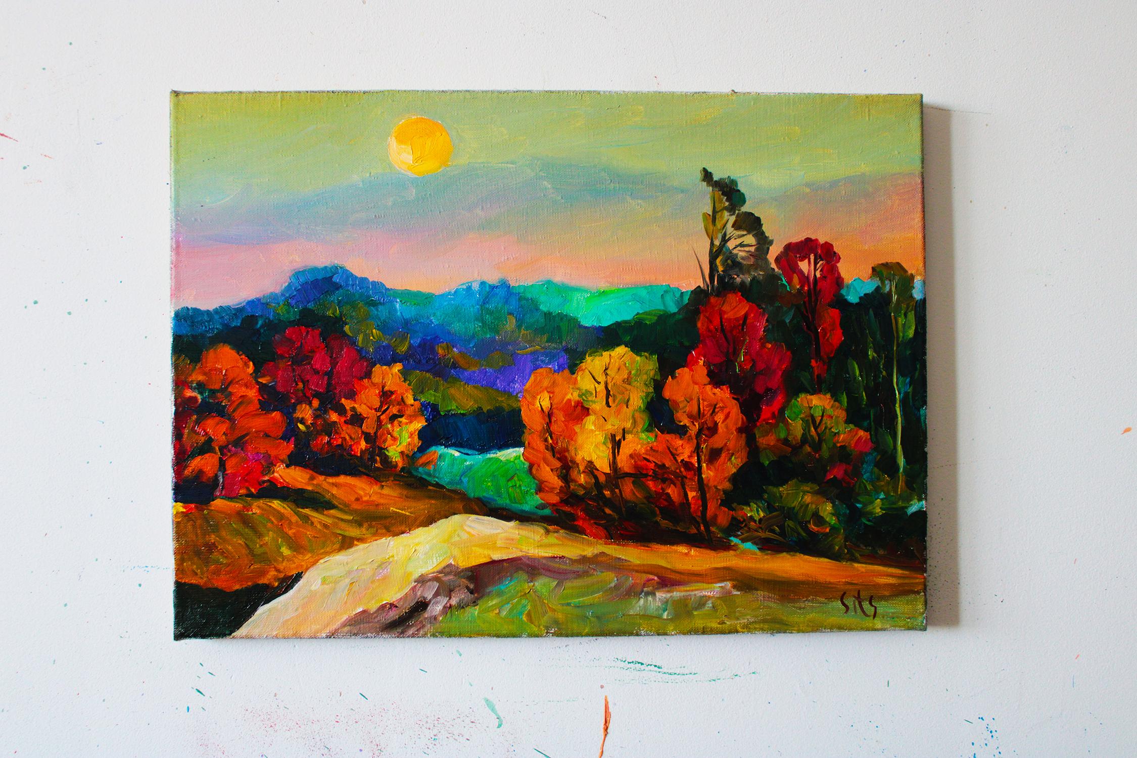 Parque Nacional - Figurative Painting Marrón de Andrei Sitsko