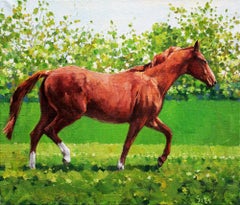 Running X, peinture, huile sur toile