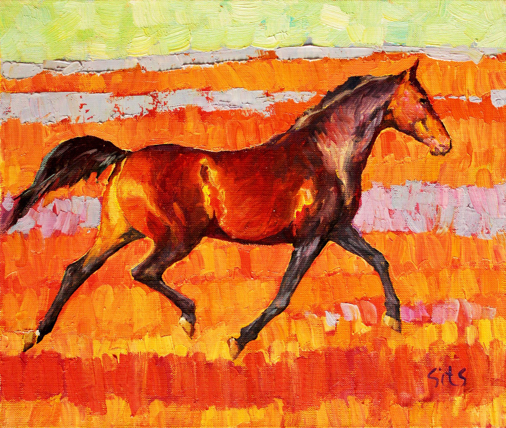 Seasons III, peinture, huile sur toile