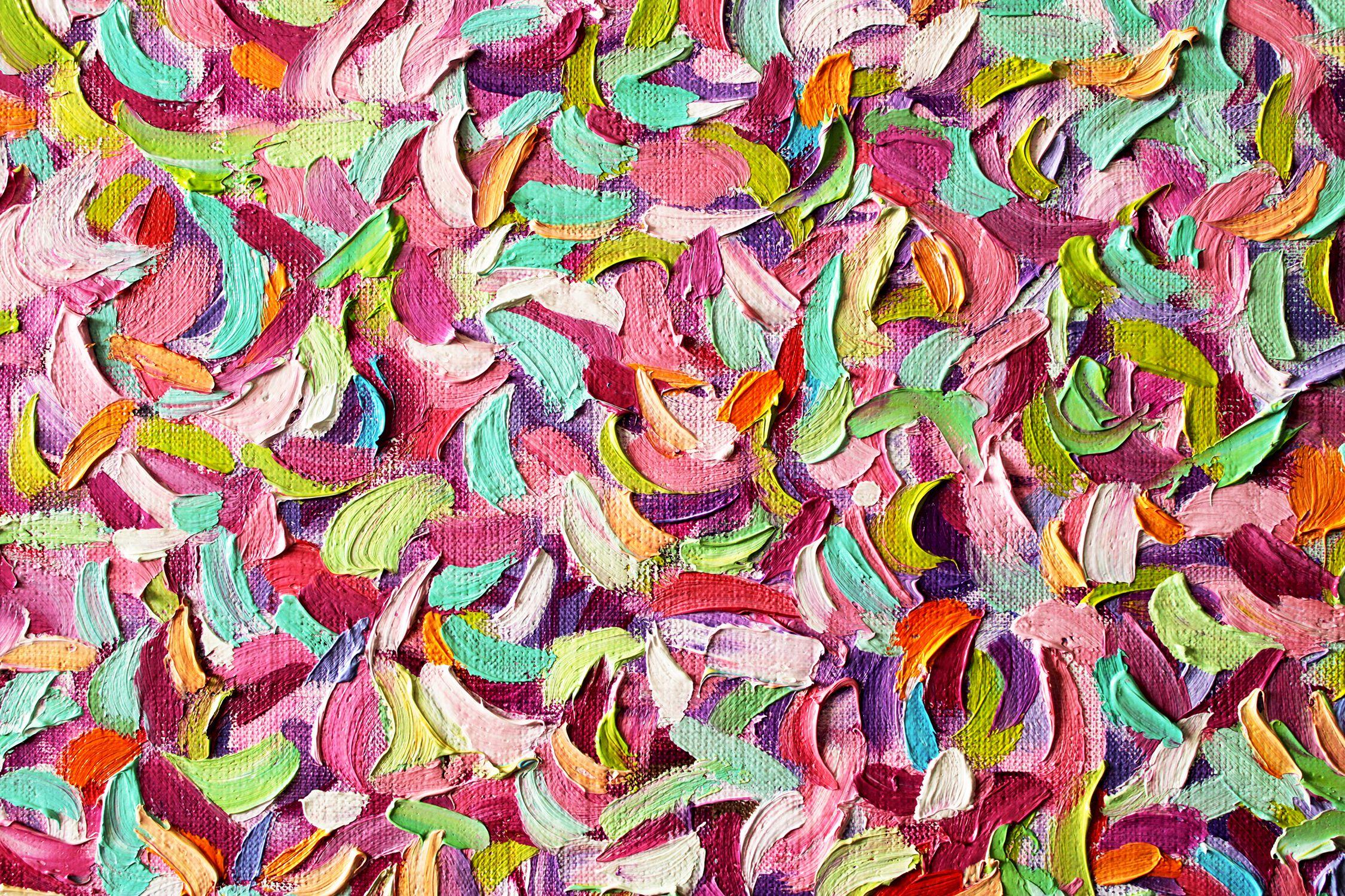 Colori di primavera, Pittura, Olio su tela - Painting Astratto di Andrei Sitsko