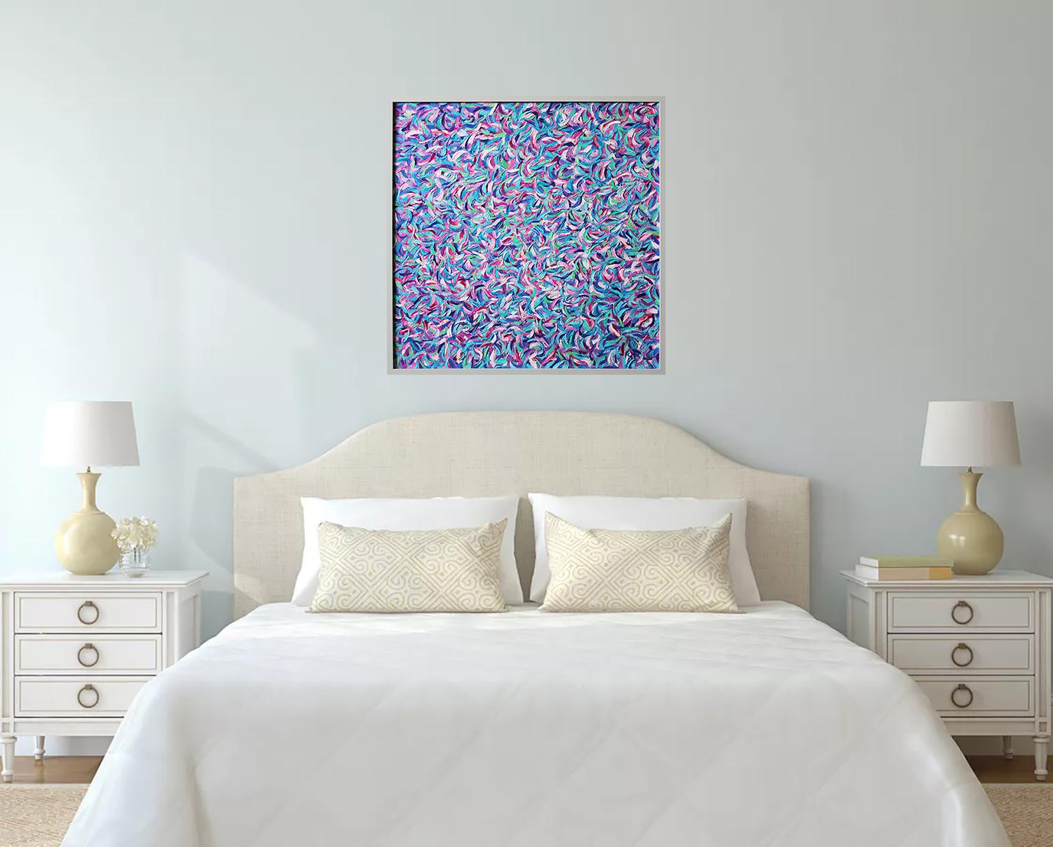 Impressioni d'estate - Abstract Painting Blu di Andrei Sitsko