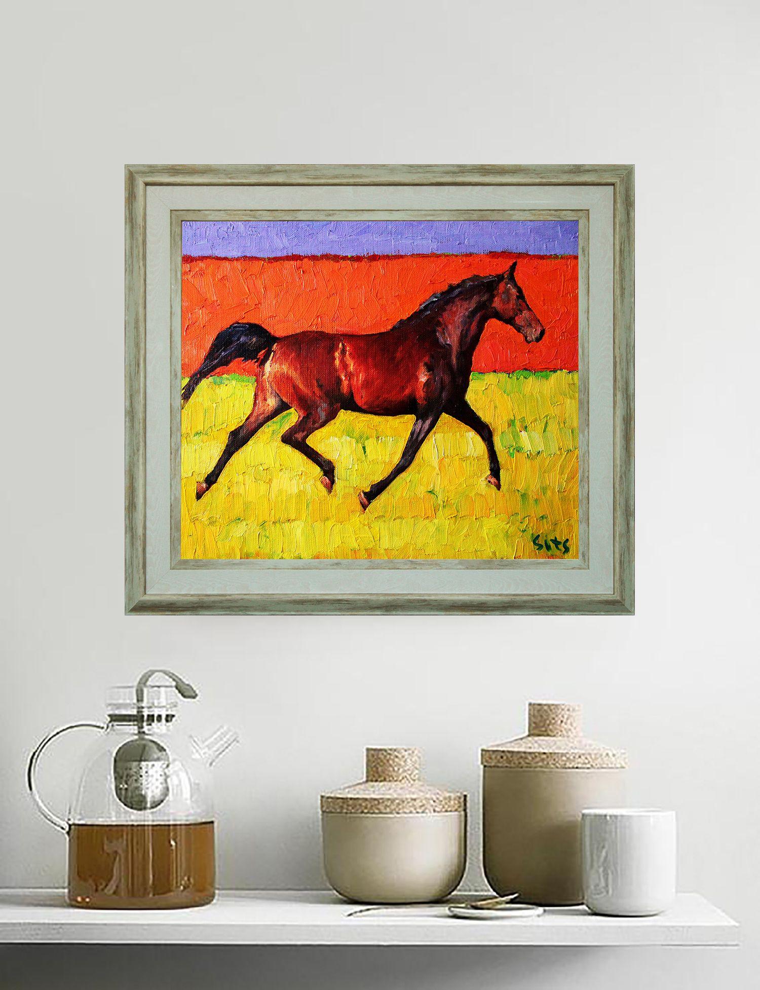 Sunny summer, Painting, Oil on Canvas For Sale 3