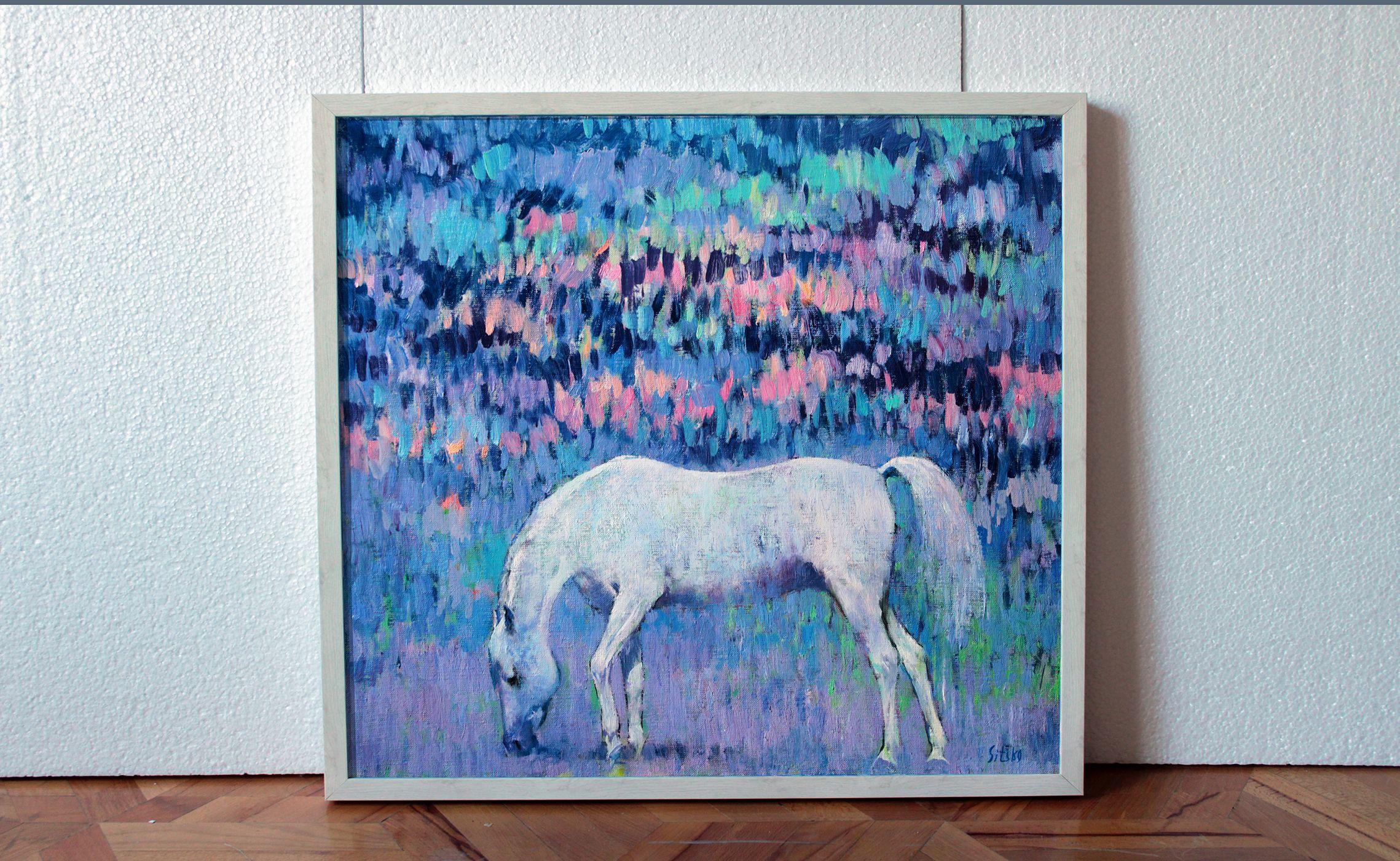Die blaue Symphonie, Gemälde, Öl auf Leinwand (Moderne), Painting, von Andrei Sitsko