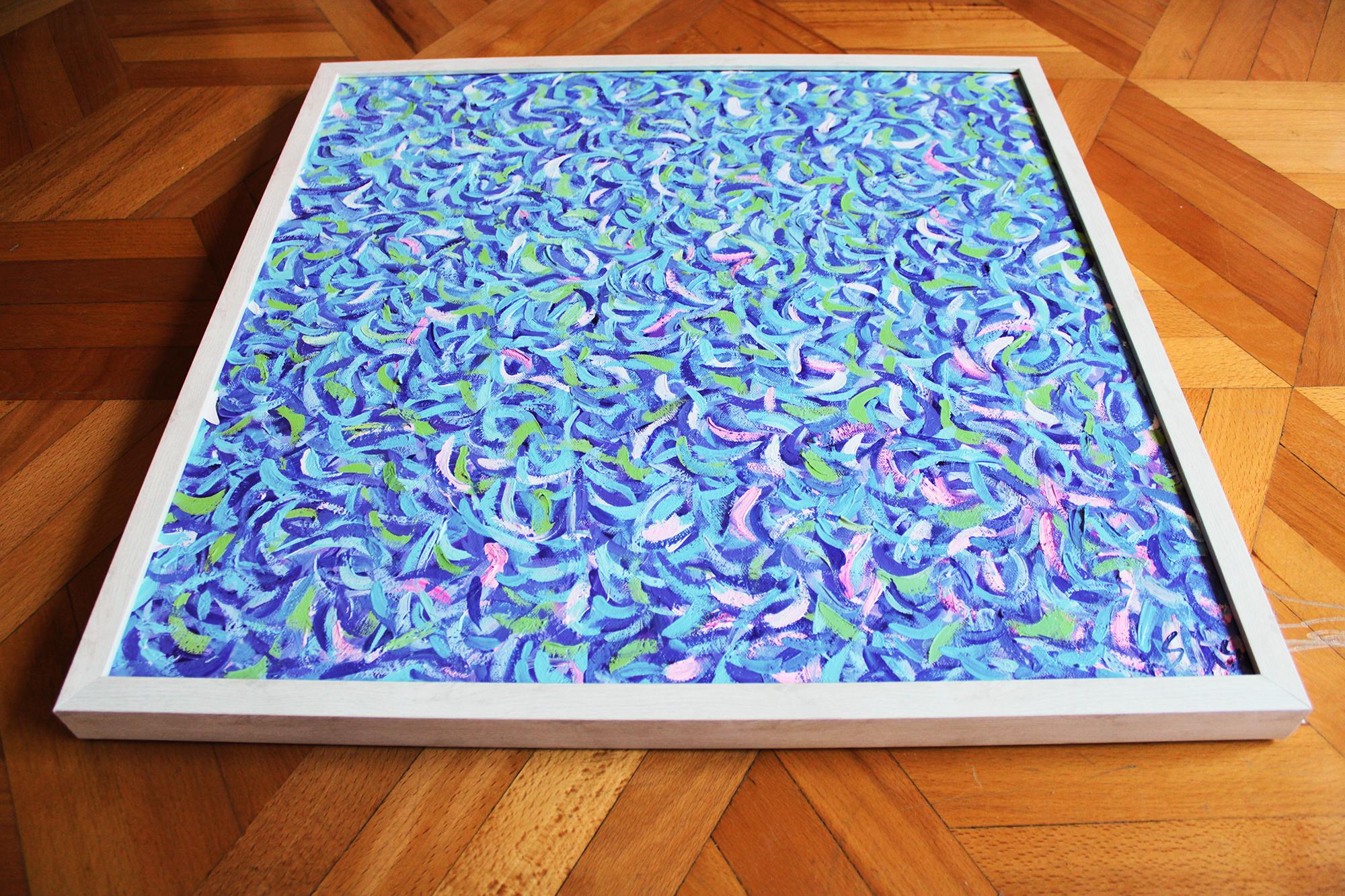 Campi fioriti di parchi cittadini, una varietà di sfumature, luce calda e soleggiata e ombre fredde.
Tutto questo ispira la creazione di un'opera d'arte. Pittura strutturata a più livelli. Una tecnica unica, emotiva e sensuale. Senza dubbio