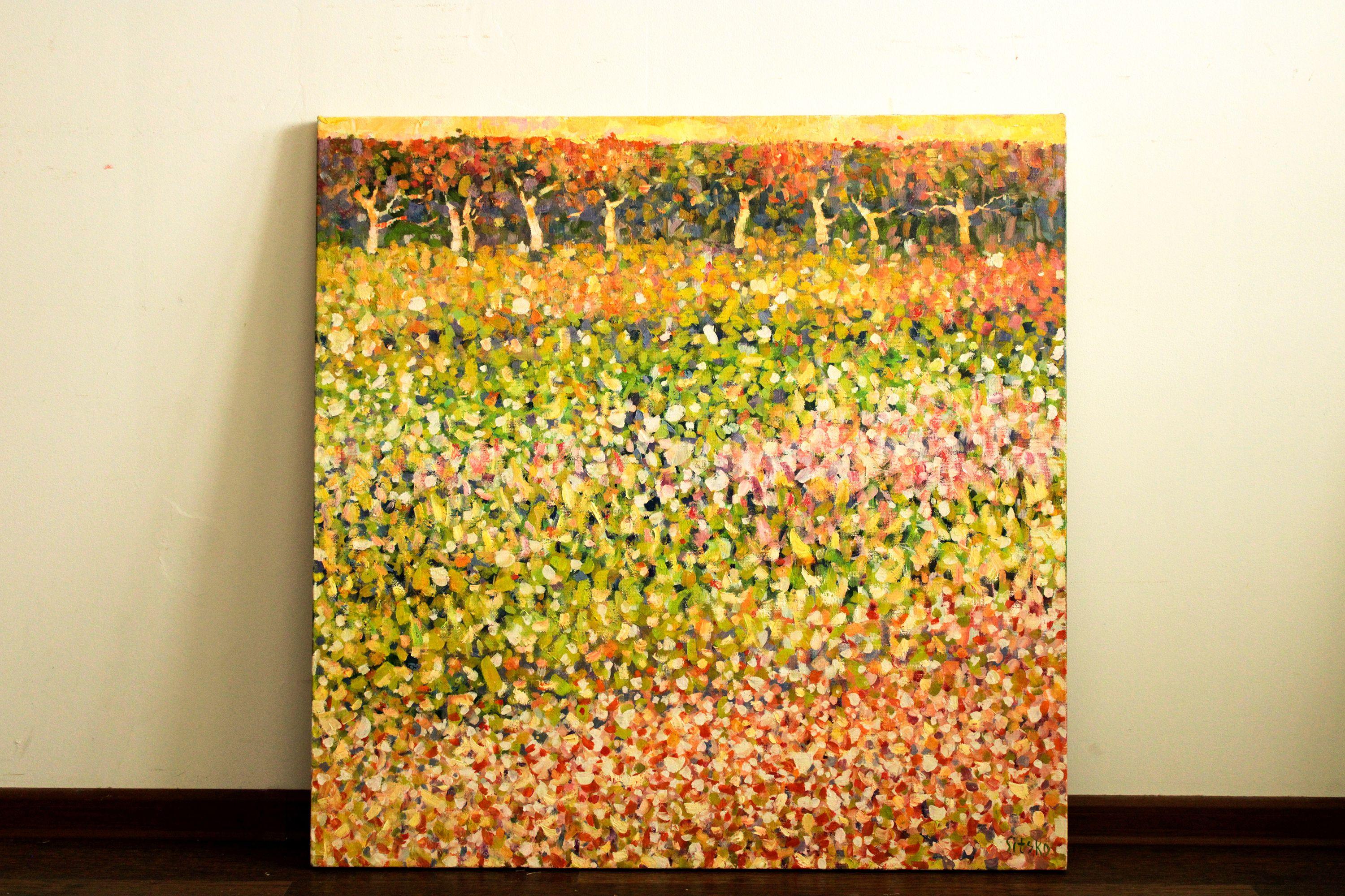 Der Garten, Gemälde, Öl auf Leinwand – Painting von Andrei Sitsko