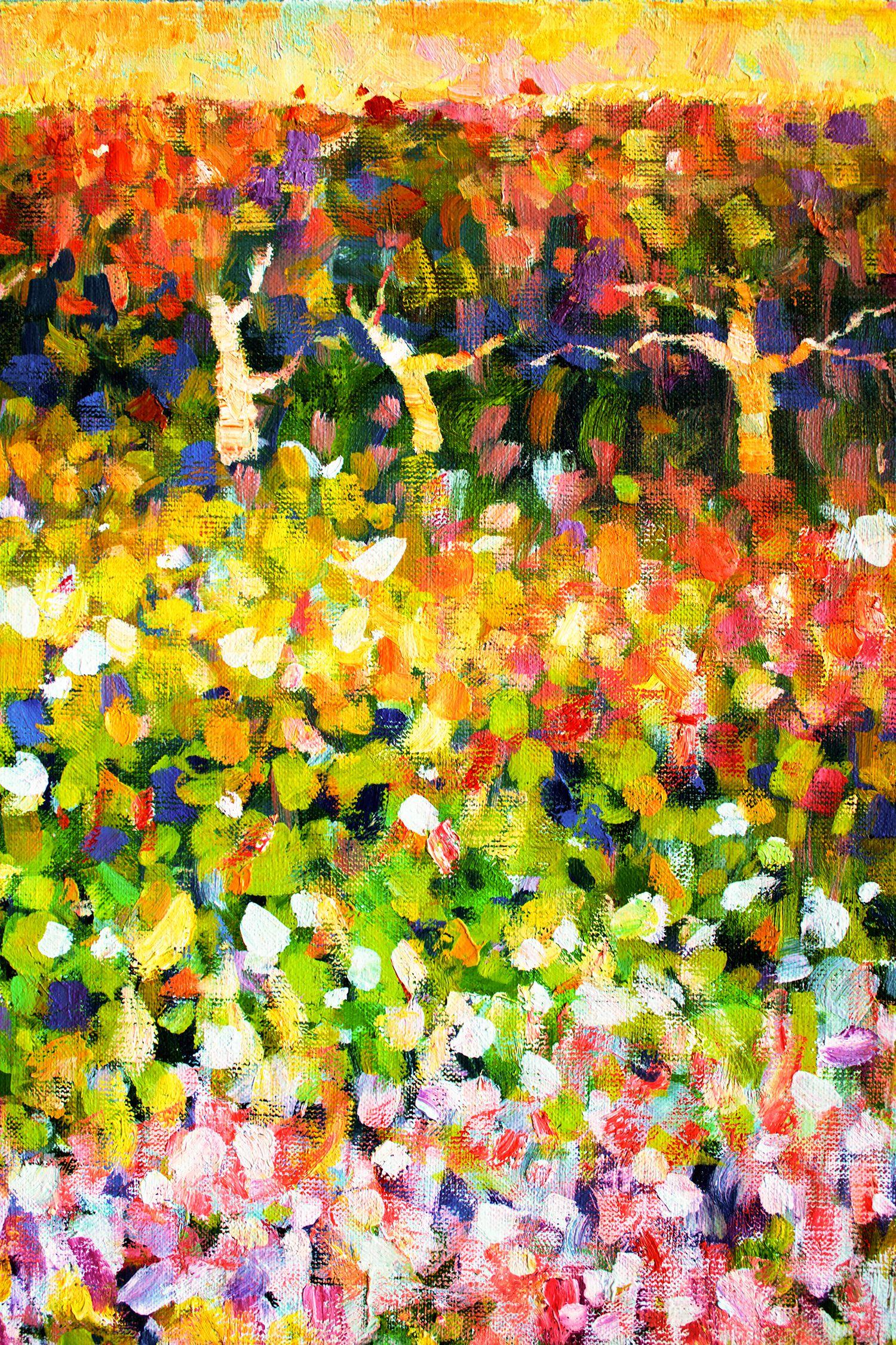 Der Garten, Gemälde, Öl auf Leinwand (Abstrakt), Painting, von Andrei Sitsko