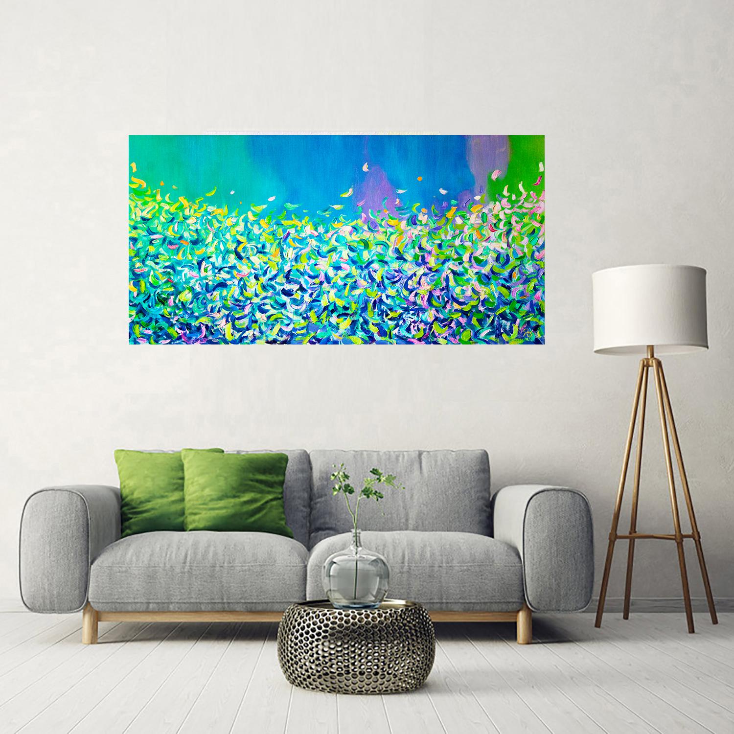 The garden VII - Color-Field Painting by Andrei Sitsko