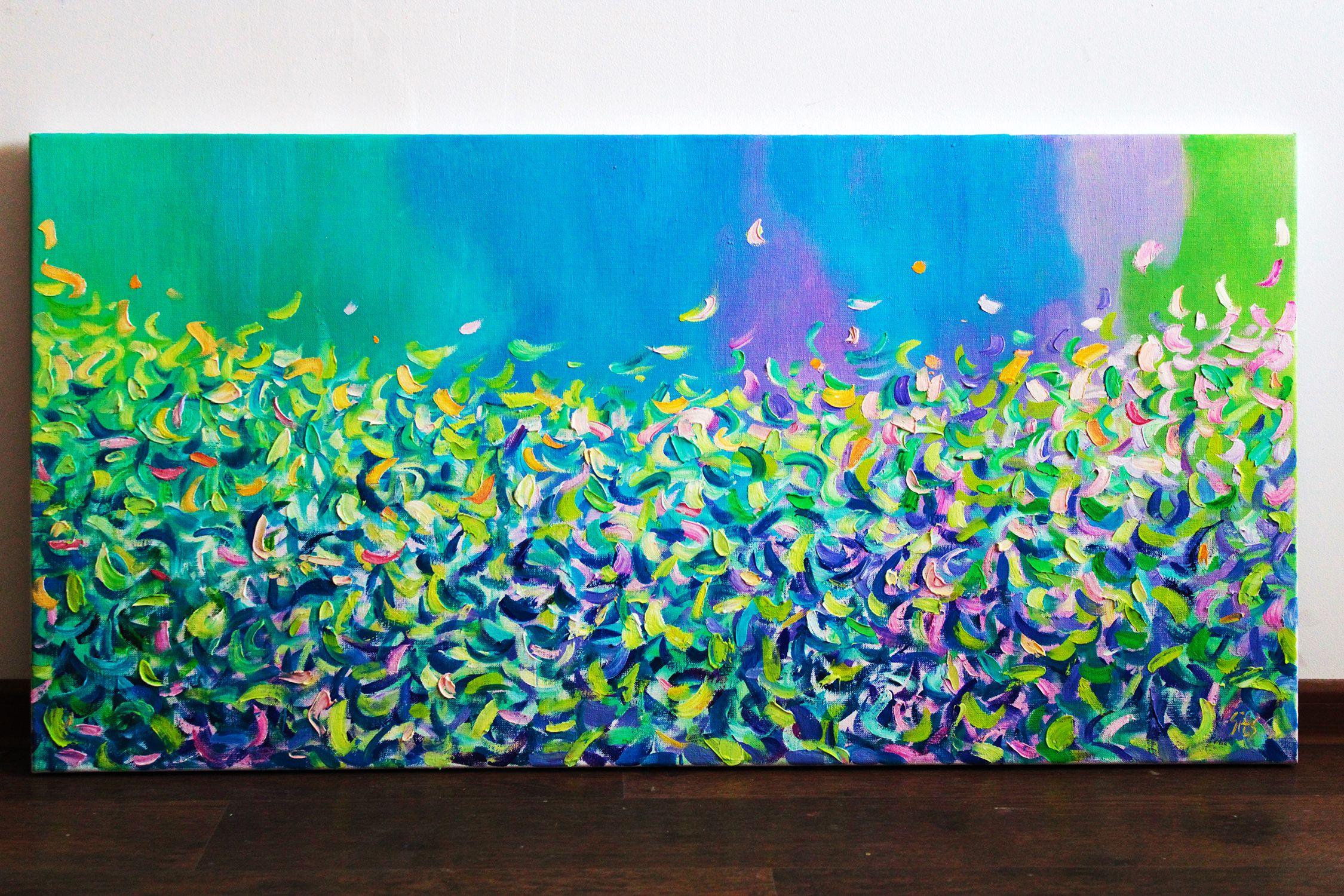Il giardino VII, Pittura, Olio su tela - Painting di Andrei Sitsko