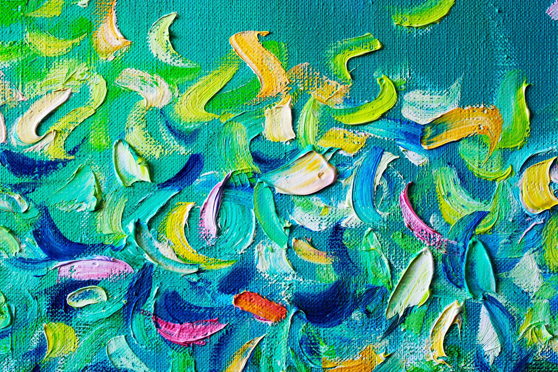 Il giardino VII, Pittura, Olio su tela - Painting Astratto di Andrei Sitsko