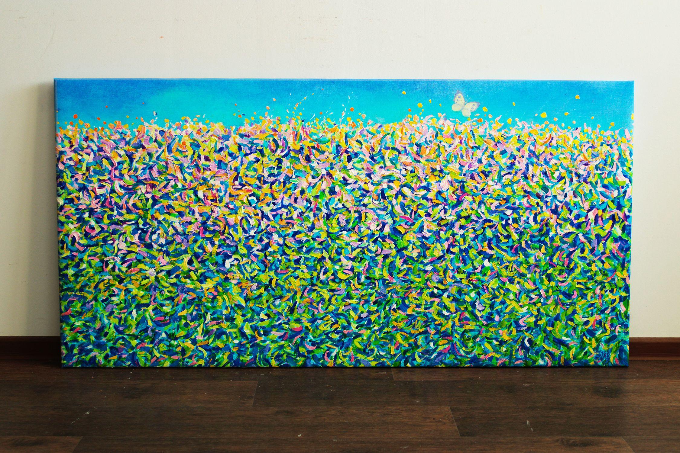 Il giardino VIII, Pittura, Olio su tela - Painting di Andrei Sitsko