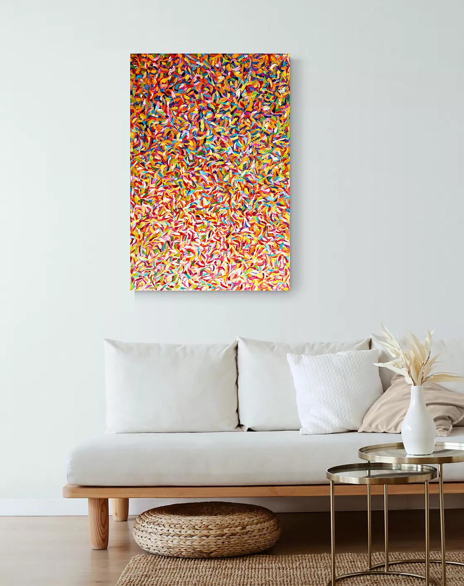 The garden XIV. Abstract series. - Abstract Expressionist Painting by Andrei Sitsko