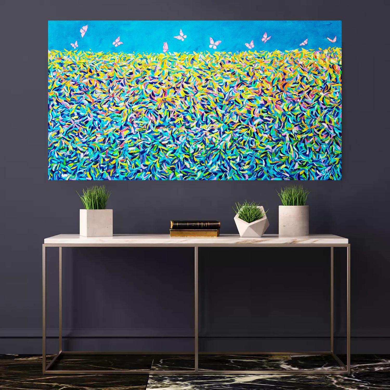 El jardín XIV. Mariposas - Painting de Andrei Sitsko