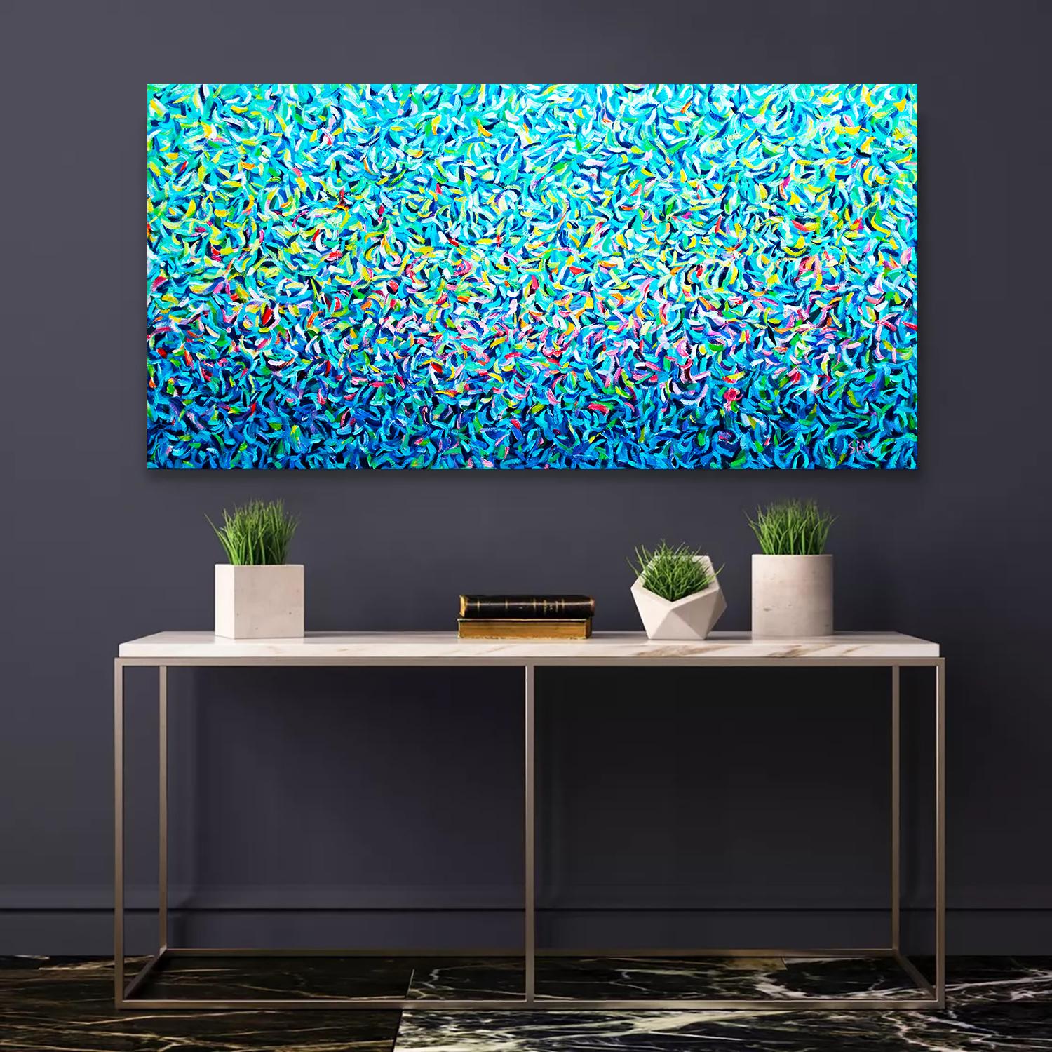 El jardín XV Serie abstracta. - Painting de Andrei Sitsko