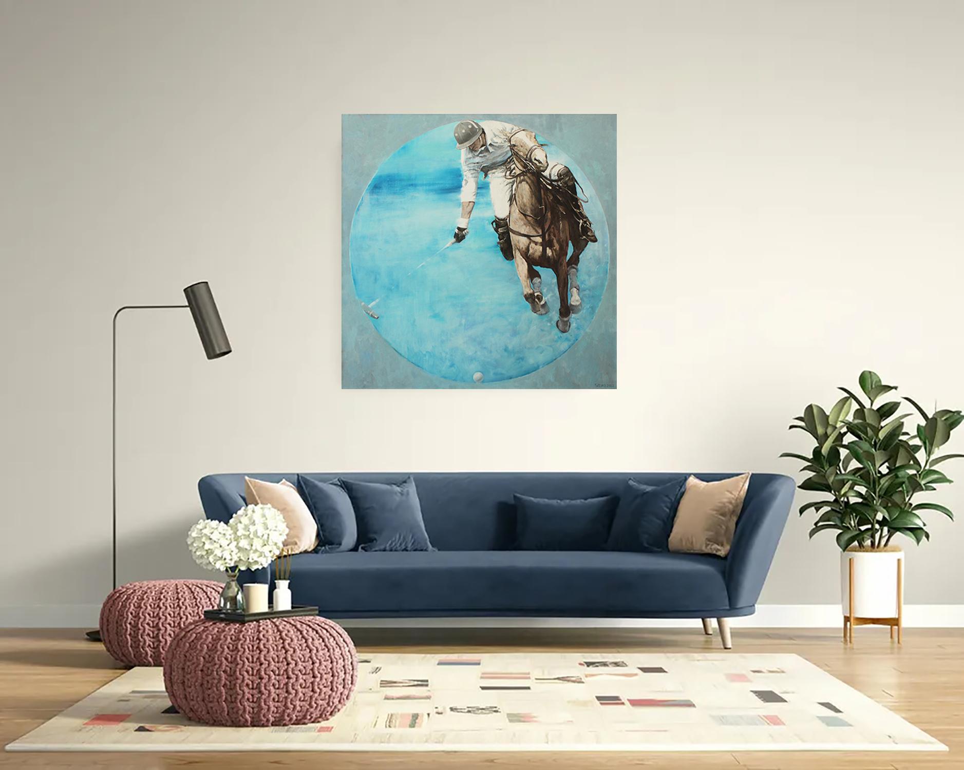 P.M. I. Serie cavalli - Animal Painting Blu di Andrei Sitsko
