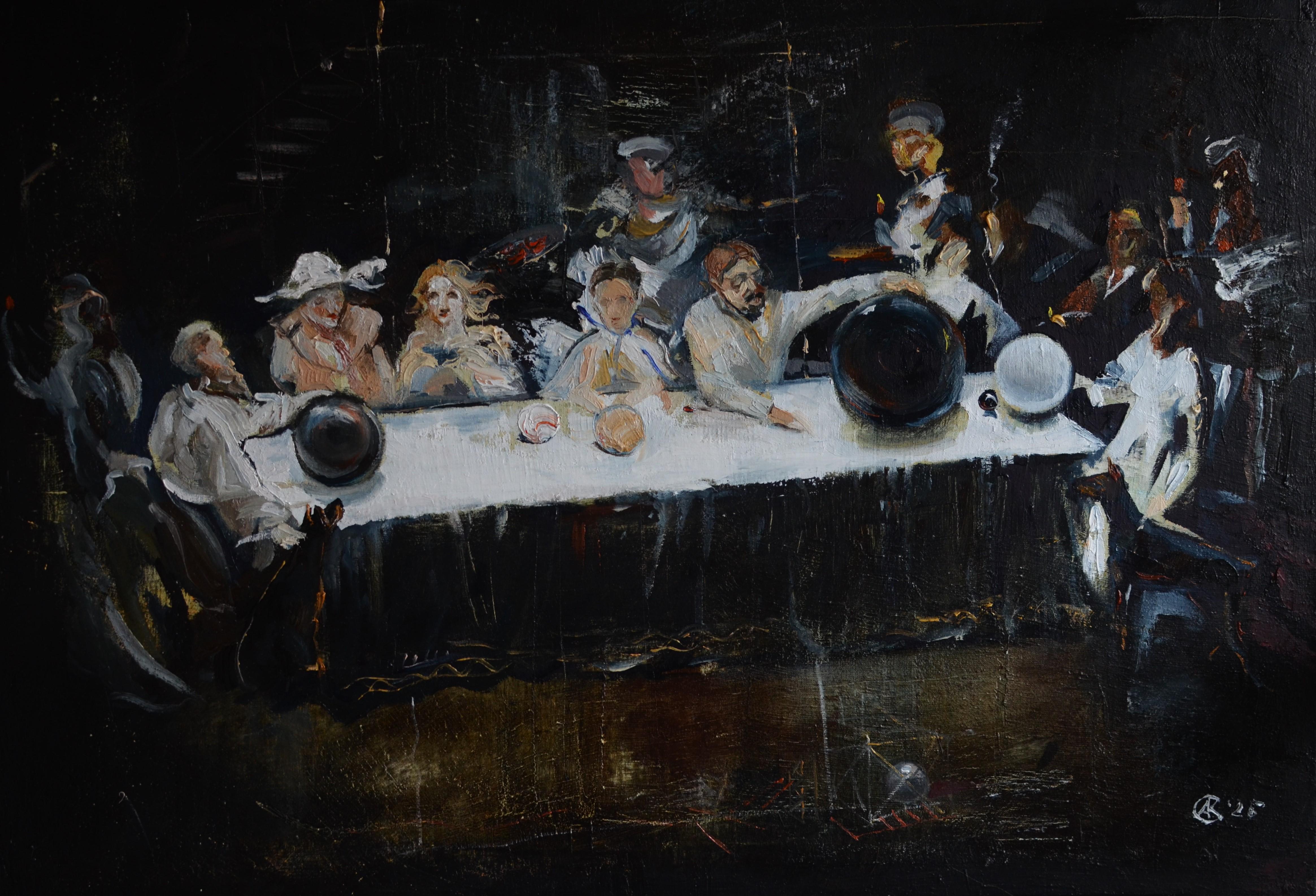 Figurative Painting di Andreii Kreminskyi - "Gioco d'amore"