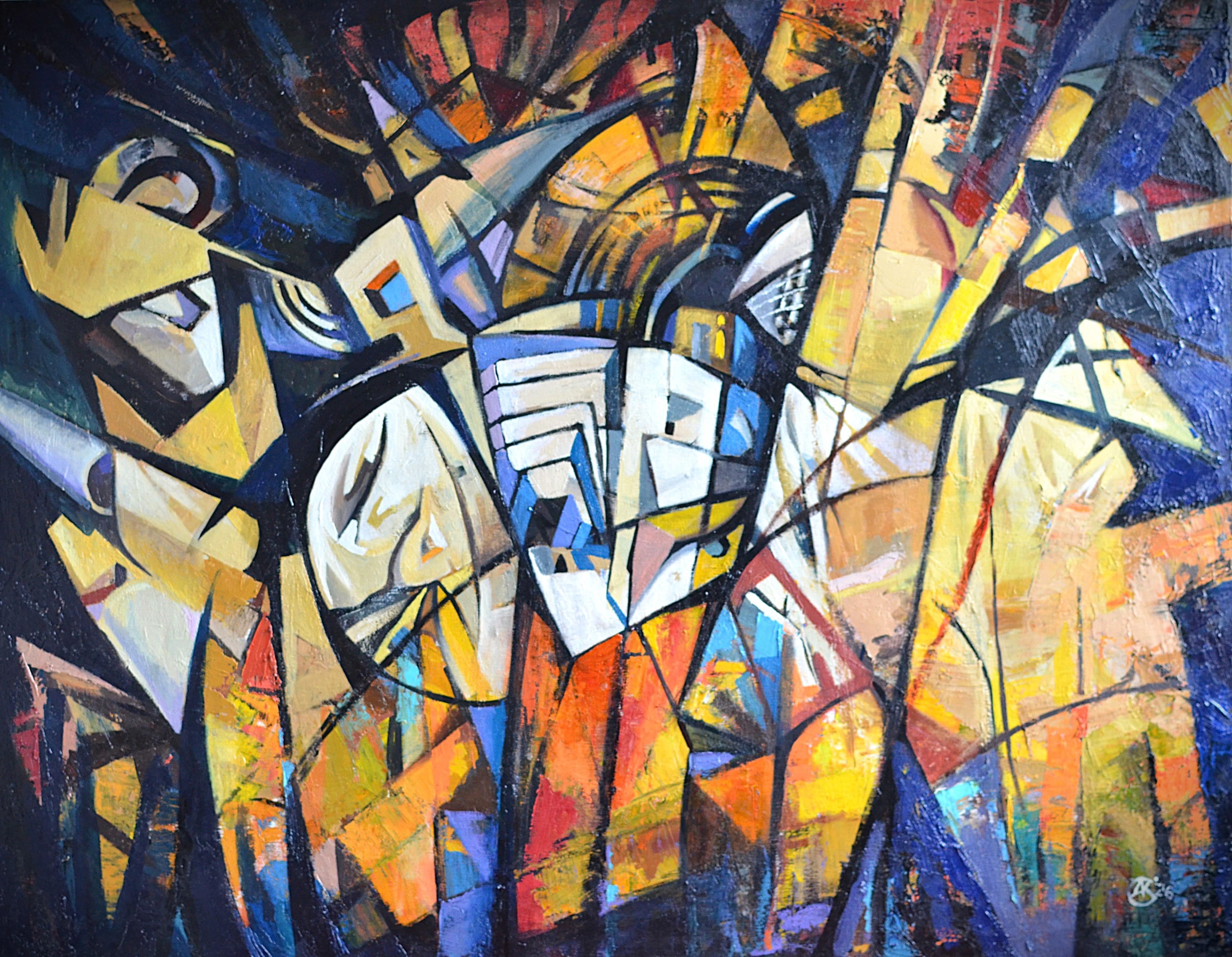 Andreii Kreminskyi Landscape Painting – "Kaleidoskope"