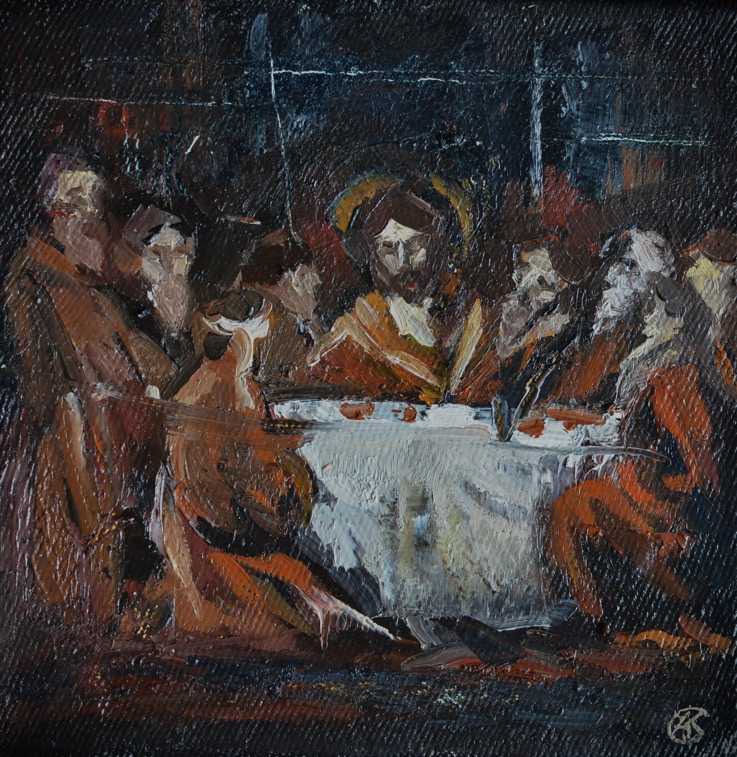 Andreii Kreminskyi Landscape Painting - "Last supper"