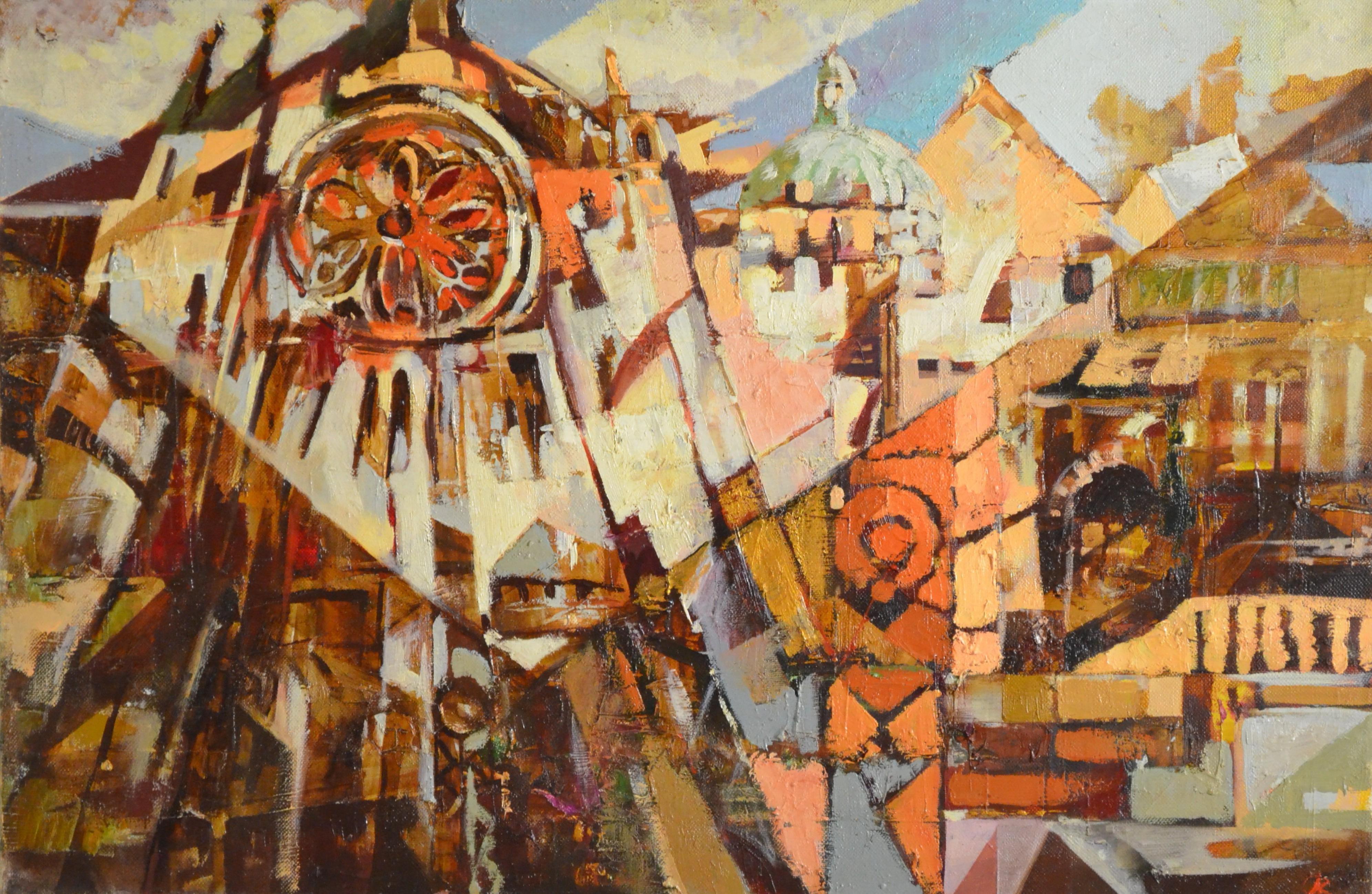 Andreii Kreminskyi Interior Painting – "Lemberg"