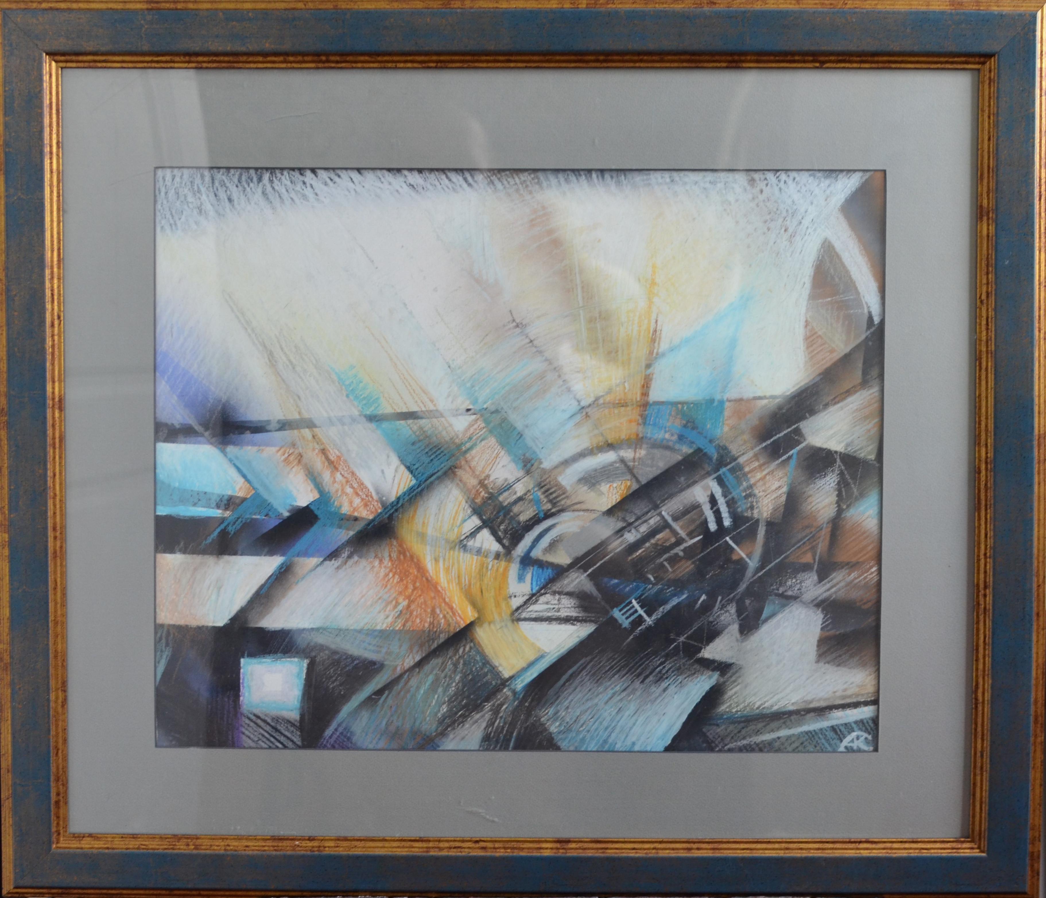 Andreii Kreminskyi Landscape Painting - "Mechanical Dawn"