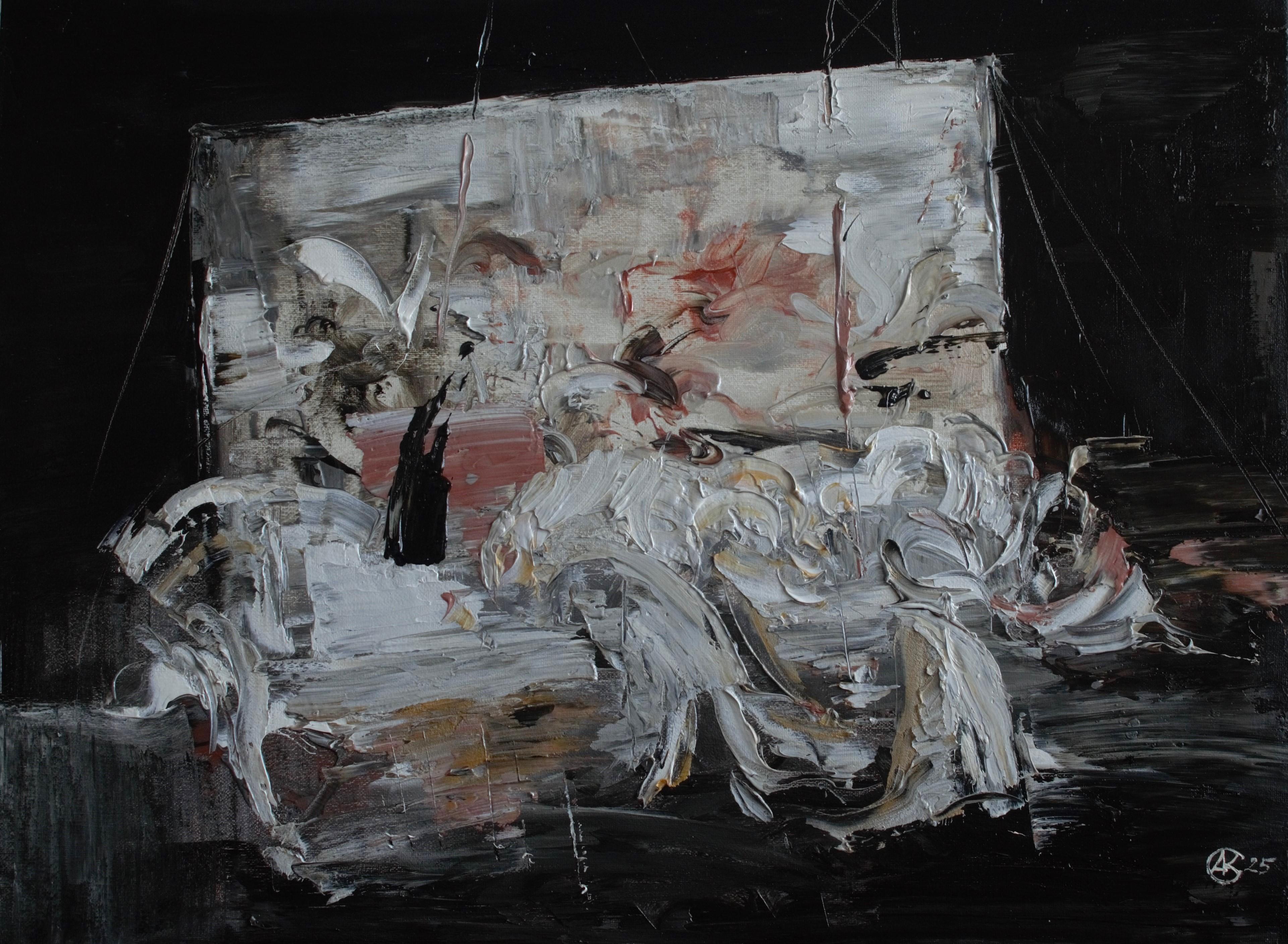 Abstract Painting di Andreii Kreminskyi - "Sabotaggio"