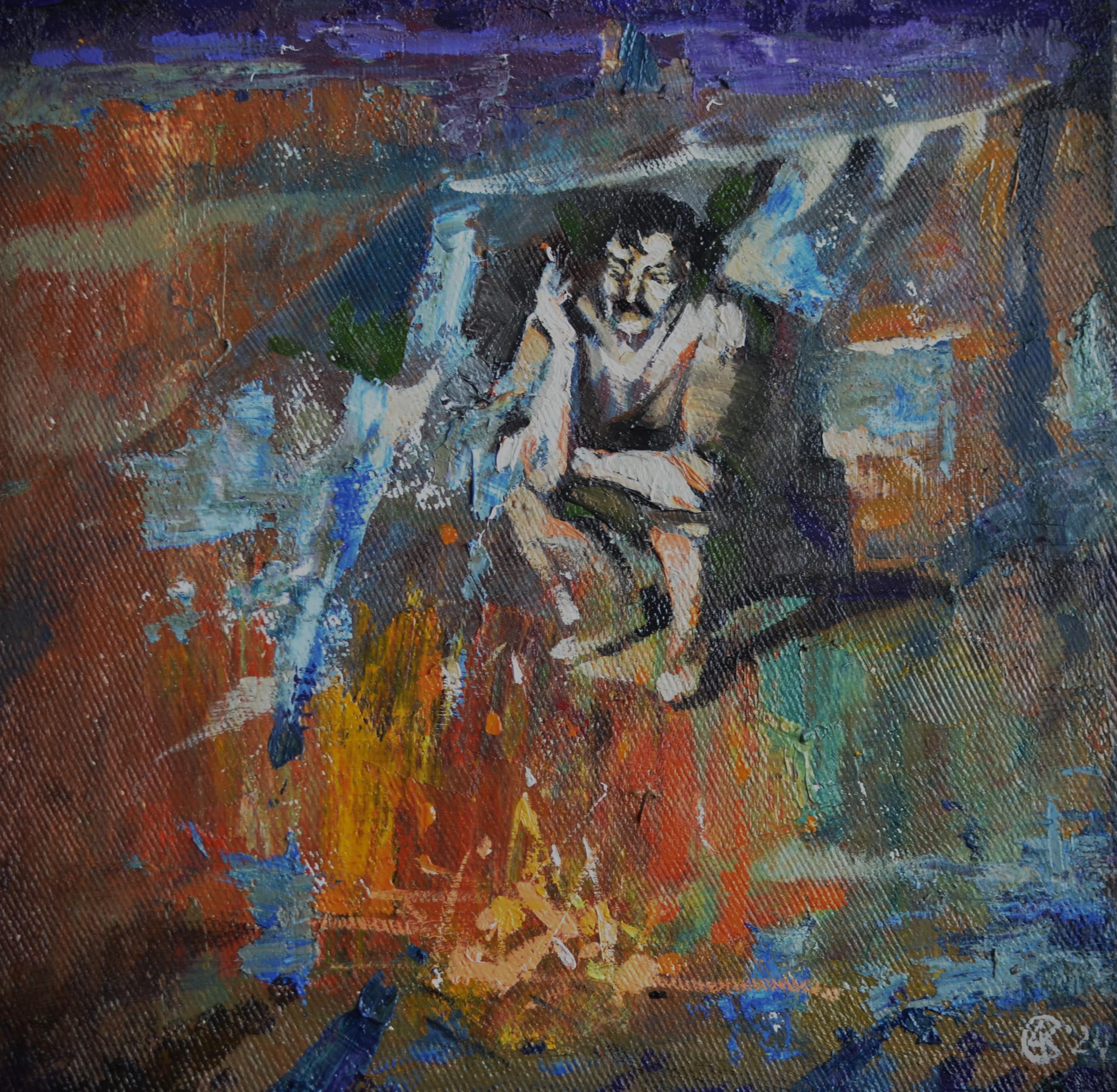 Andreii Kreminskyi Figurative Painting - "Stalker"