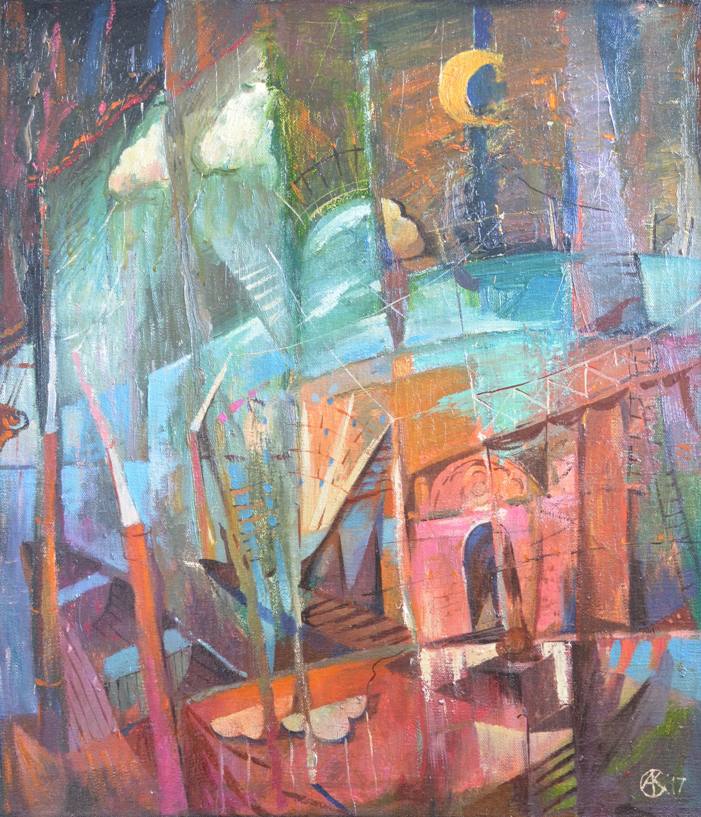 Abstract Painting di Andreii Kreminskyi - "Teatro"