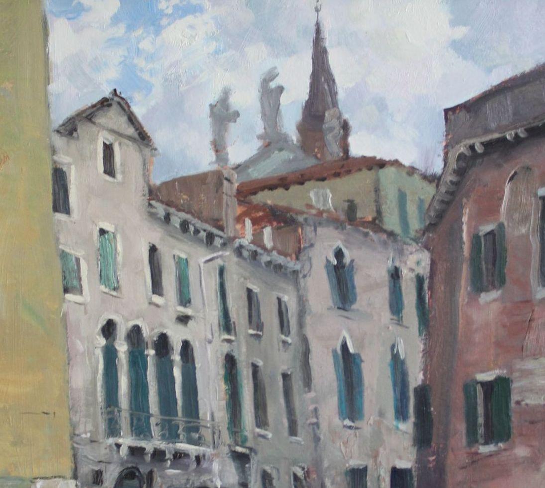Venedig, Öl/Karton, 76x60 cm, 2002 im Angebot 1