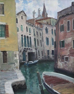 Venise, huile/carton, 76x60 cm, 2002