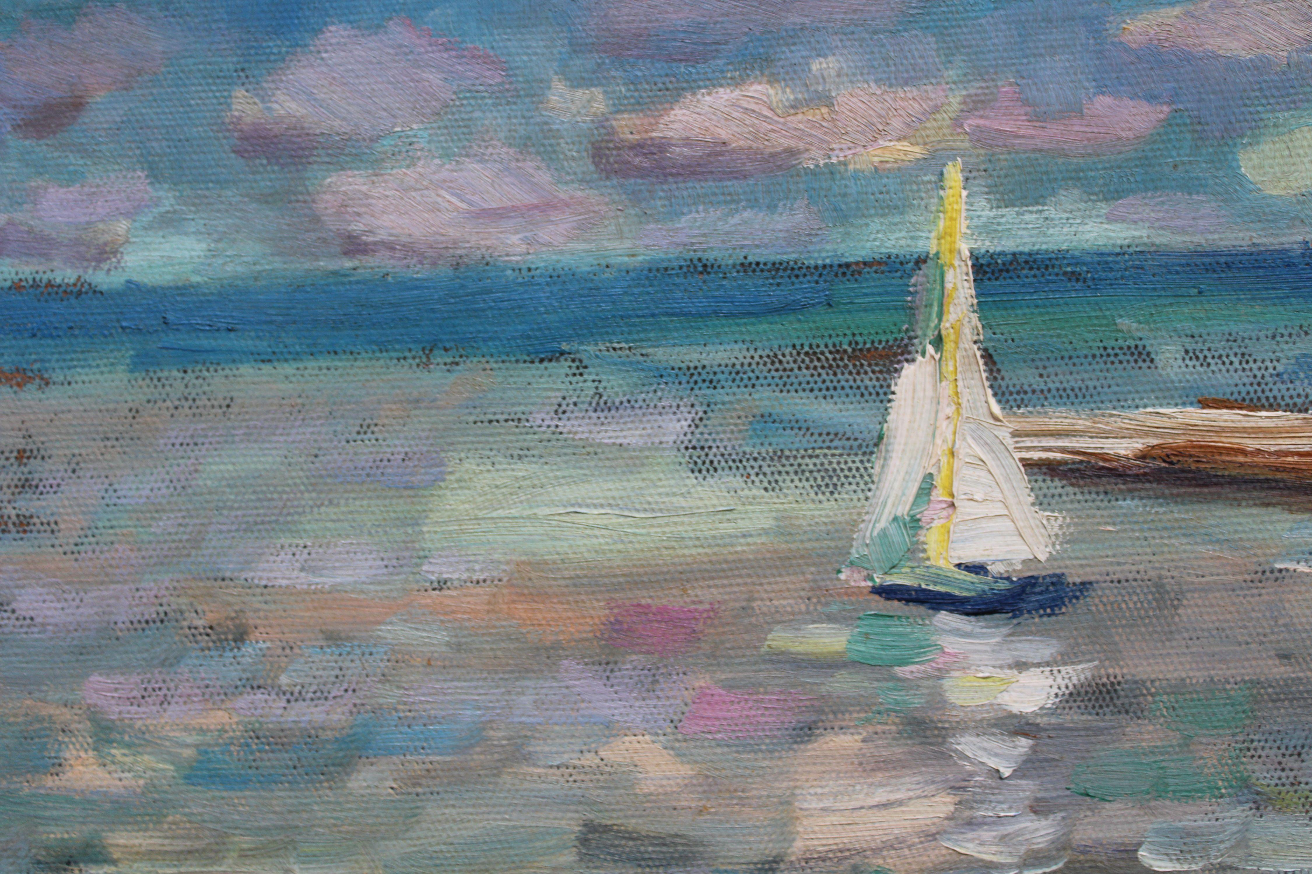 Lielupe. 1980. Cardboard, oil. 51x66 cm 