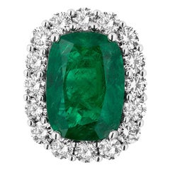 Andreoli 10.04 Carat Emerald CDC Certified Diamond Platinum Engagement Ring