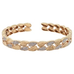 Andreoli Bracelet en or rose 18 carats avec diamants de 1,65 carat