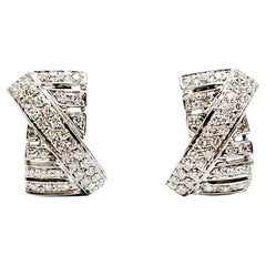 Andreoli 1.95 Carat Diamond 18 Karat White Gold Earrings