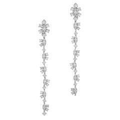 Andreoli Diamond 18 Karat White Gold Earrings