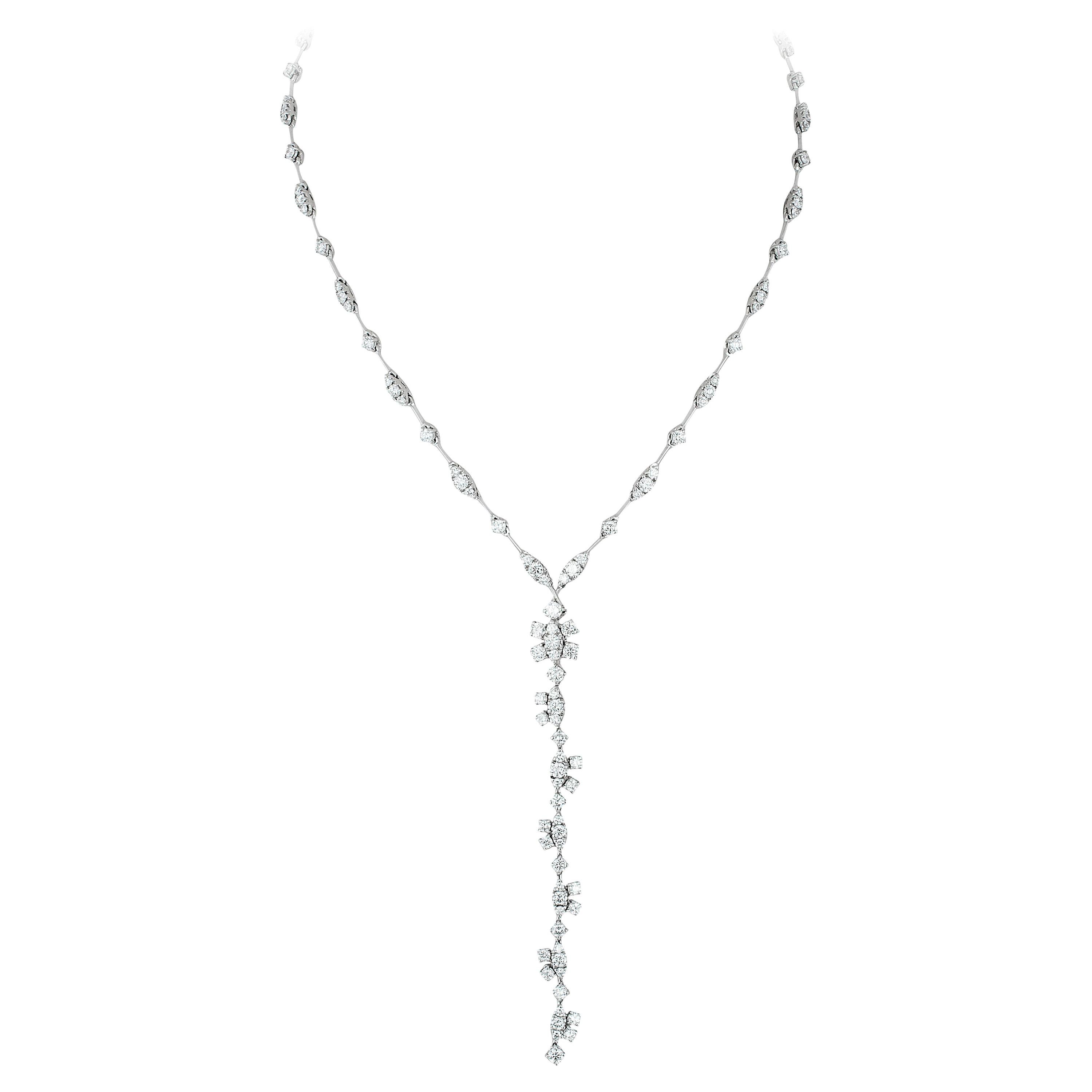 Andreoli Diamond 18 Karat Gold Necklace For Sale