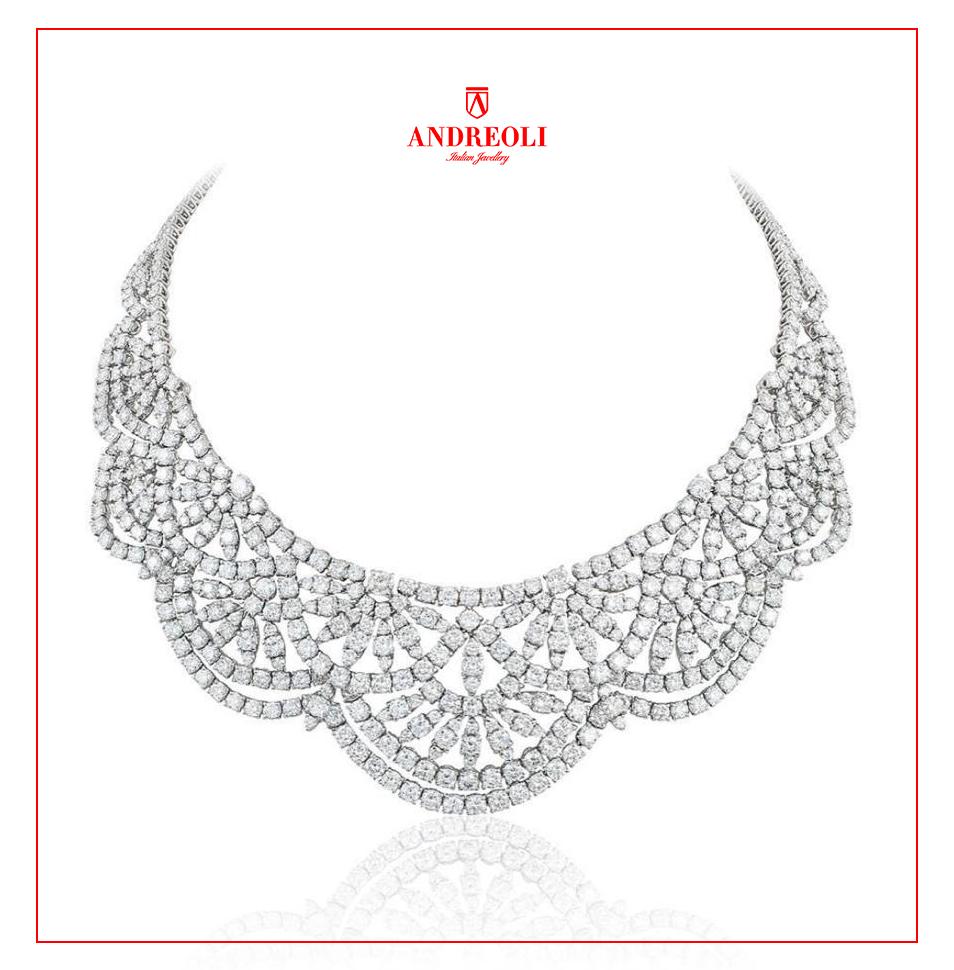 diamond necklace statement