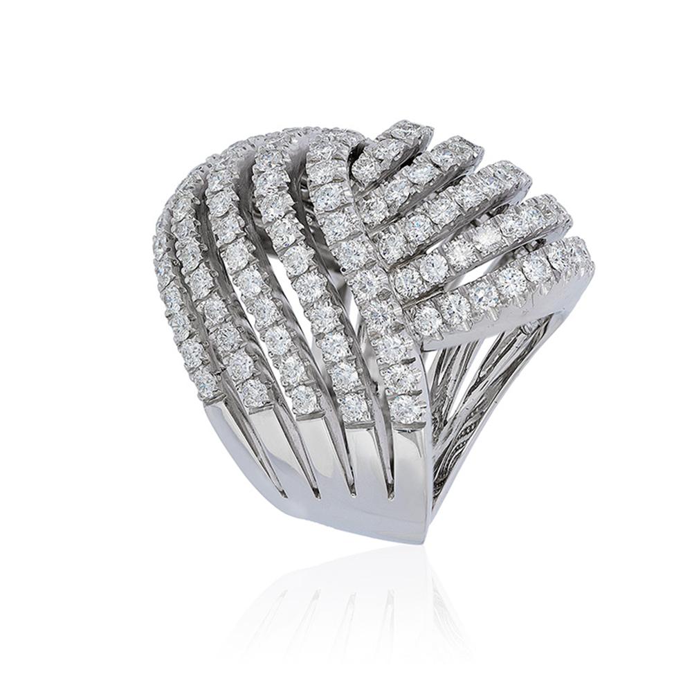 Andreoli Dome Diamond Ring Features:

5.98 Carat Diamond
28.40 Gram 18K White Gold 

Made In Italy 