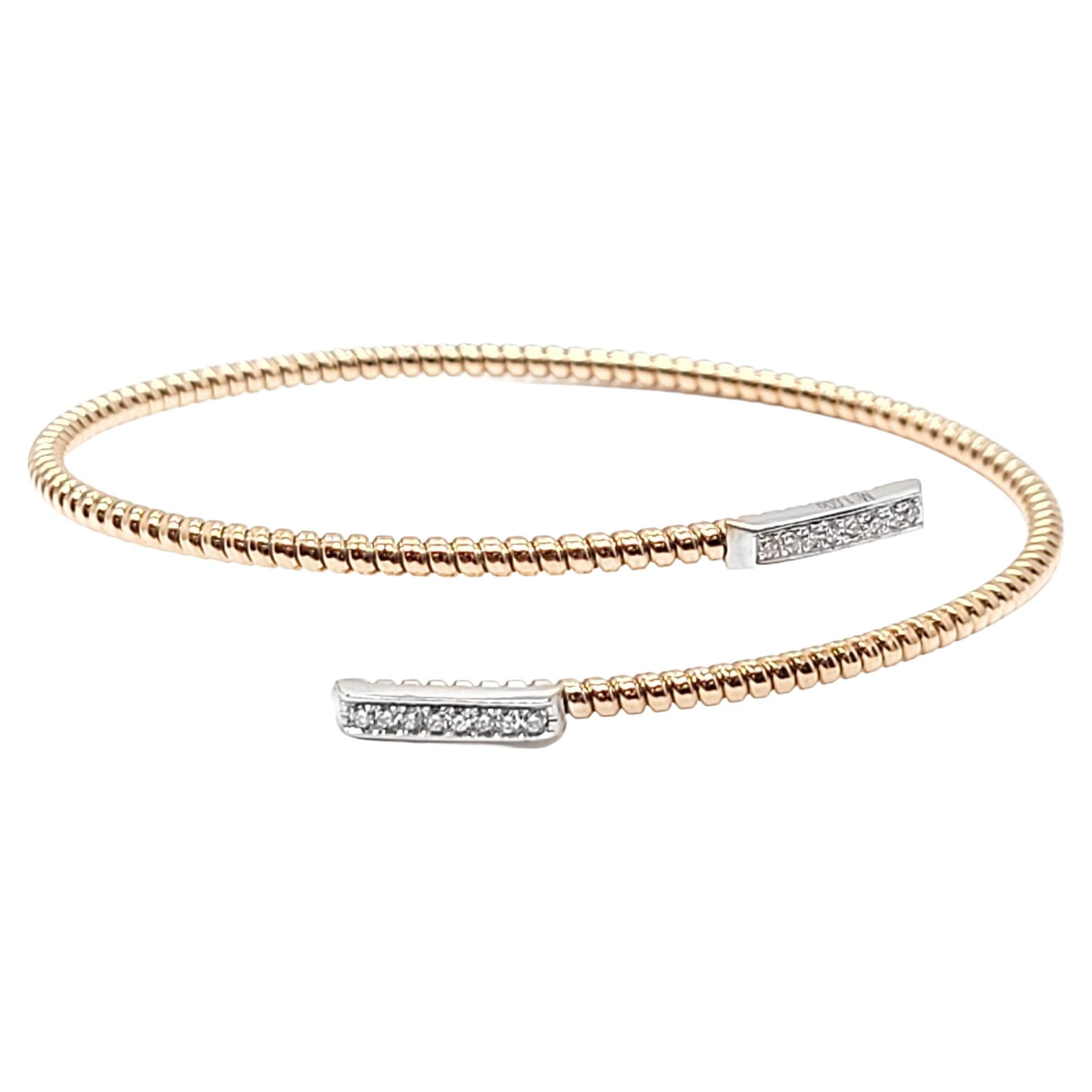 Andreoli Flex Bracelet Set in Rose Gold For Sale