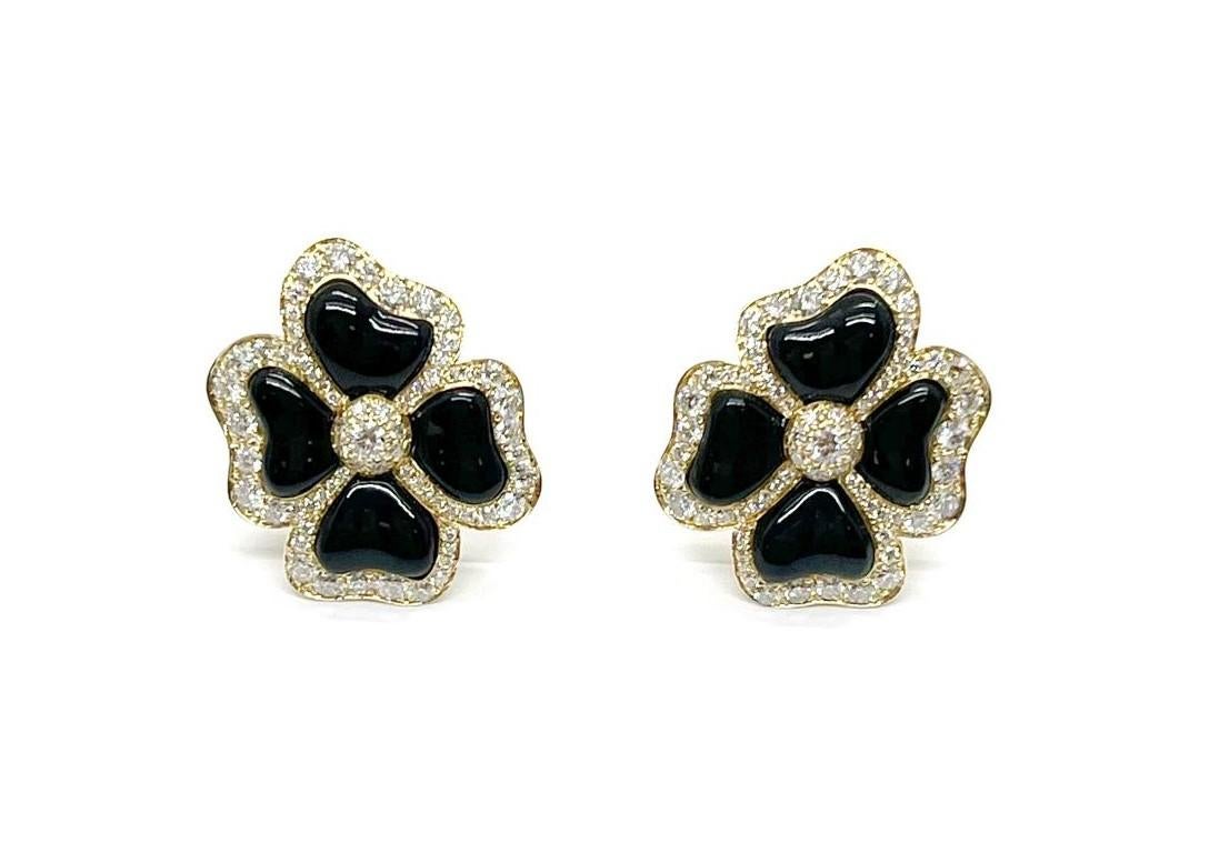 black clover earrings - van cleef