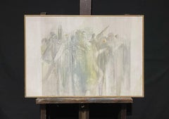 Andres 1973 French Surrealist Cubist Figurative Abstract Oil Painting