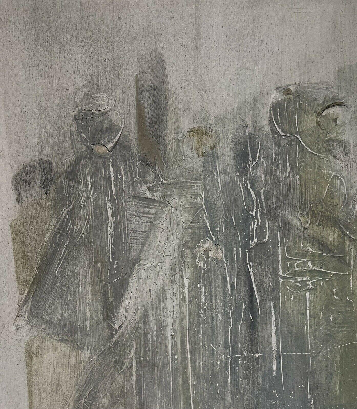 Pittura a olio surrealista francese Scena figurativa cubista XX secolo - Painting Surrealismo di Andres