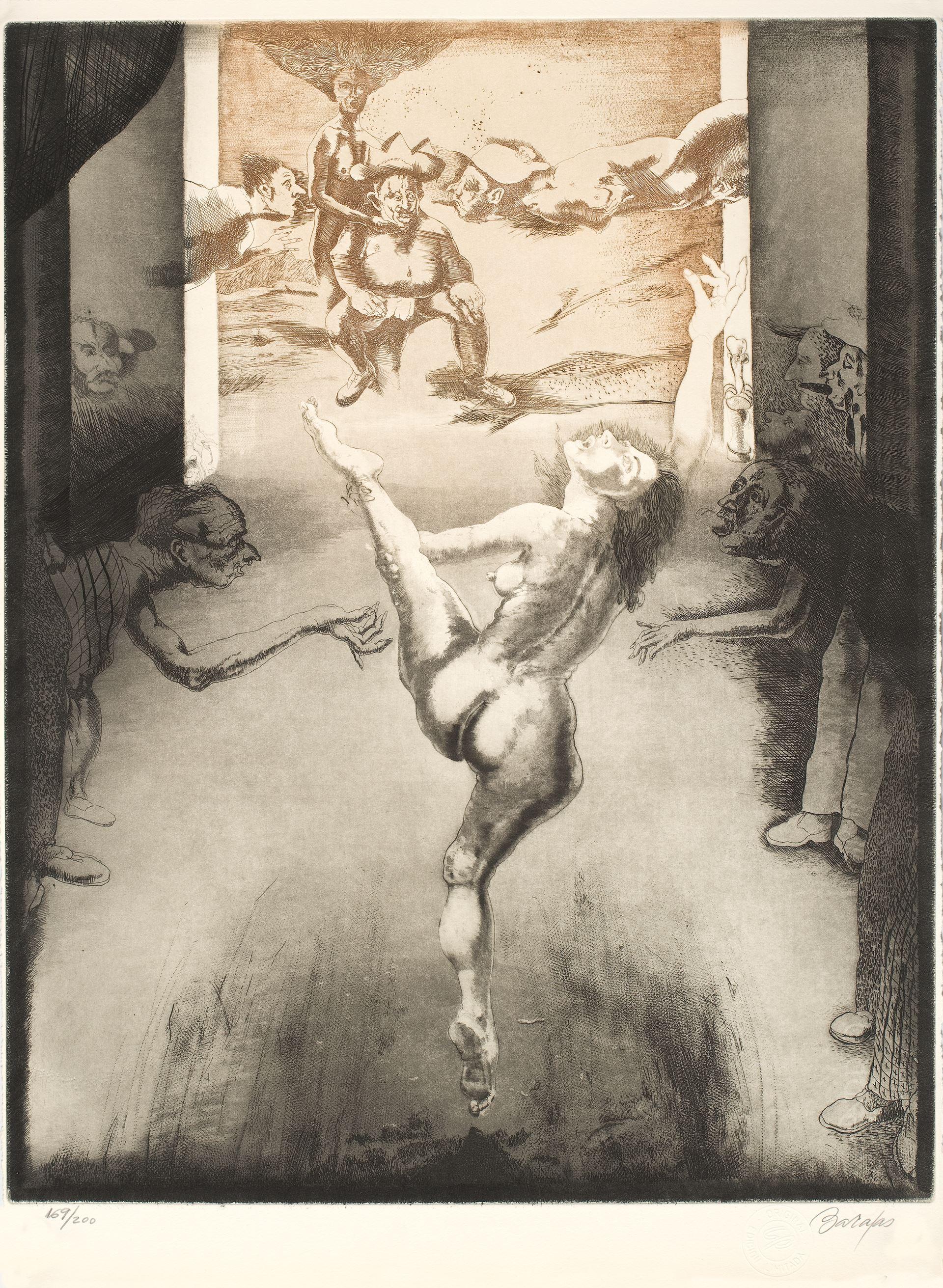 Gravure d'art originale en édition limitée signée 21x15 pouces. n28