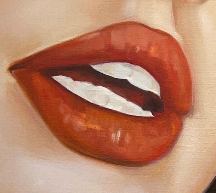 I Heard - Brown Figurative Painting by Andres Conde