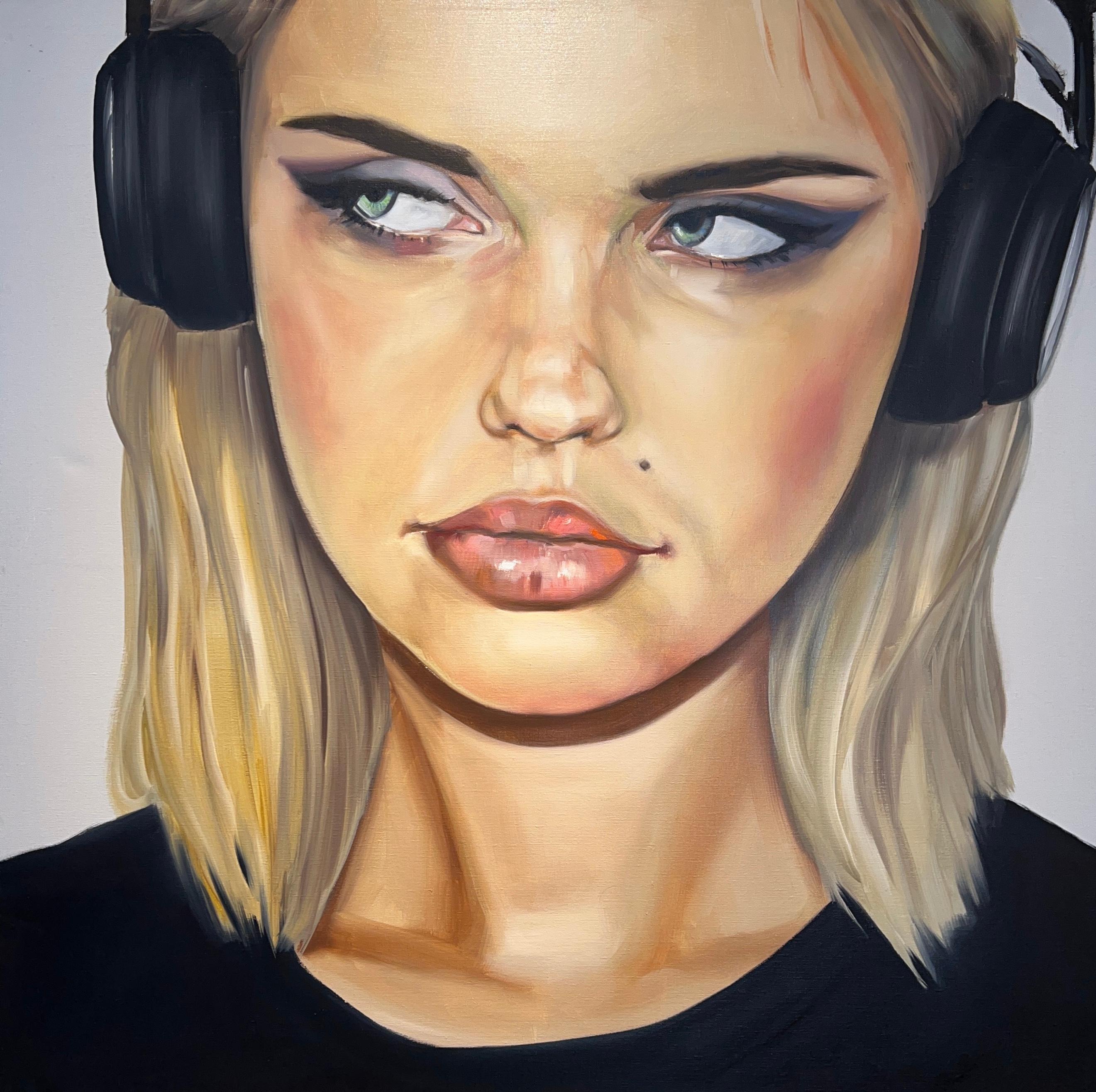 Andres Conde Figurative Painting - Listen Here