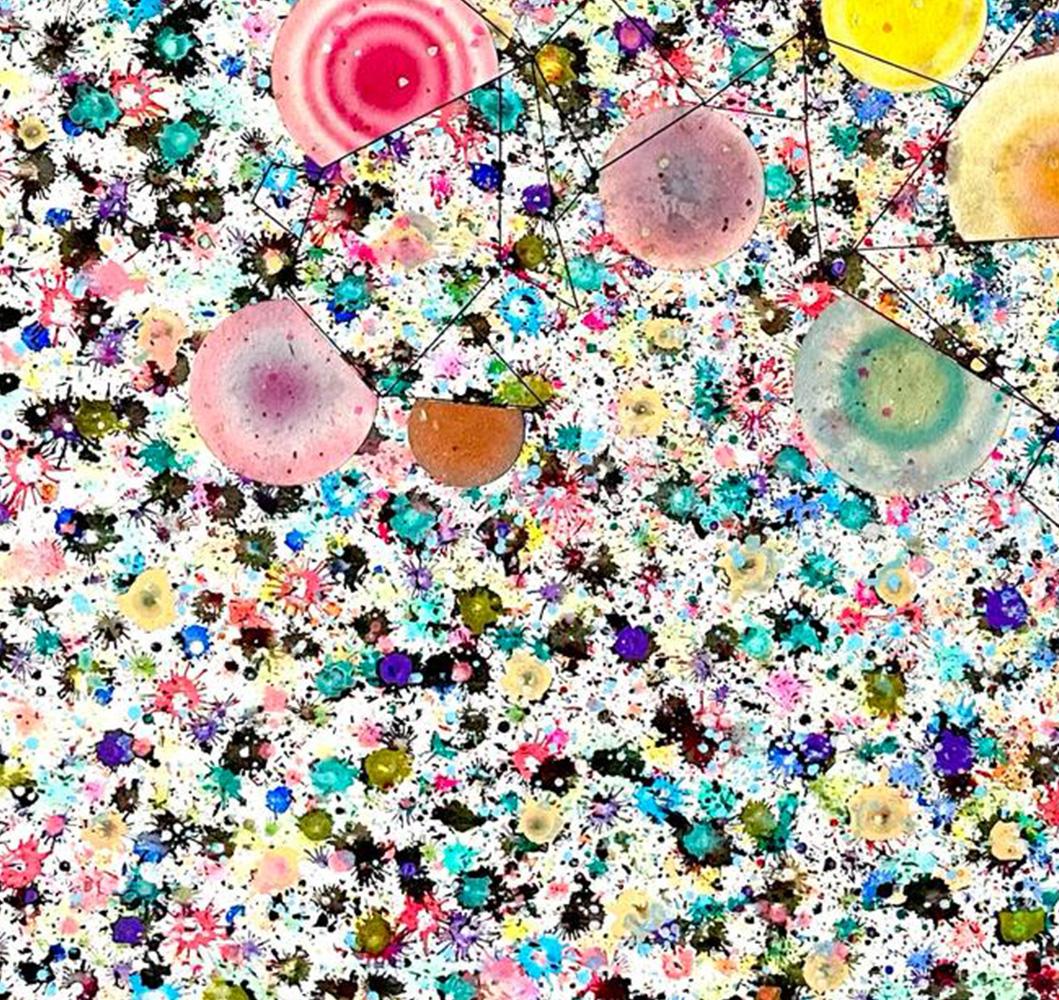 Konstellationen #2 Abstraktes Gemälde im Angebot 1